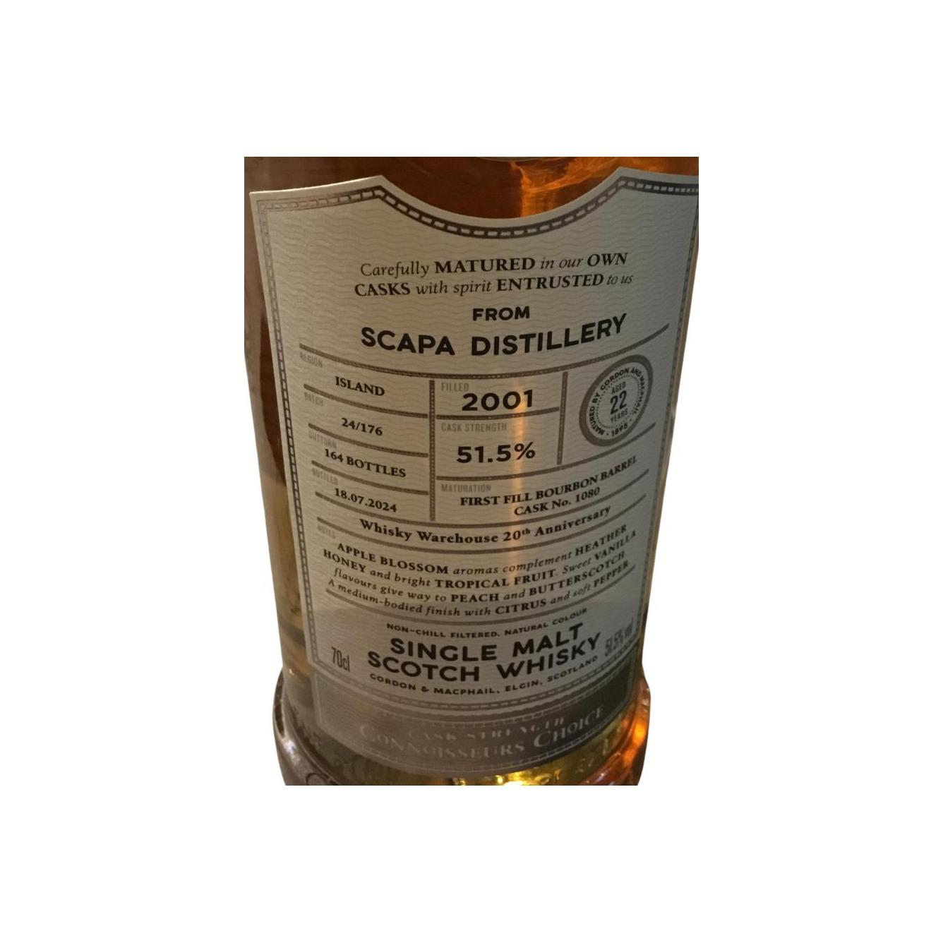 Scapa Connoisseurs Choice - Cask Strength 2001 22 Years Single Malt Whisky