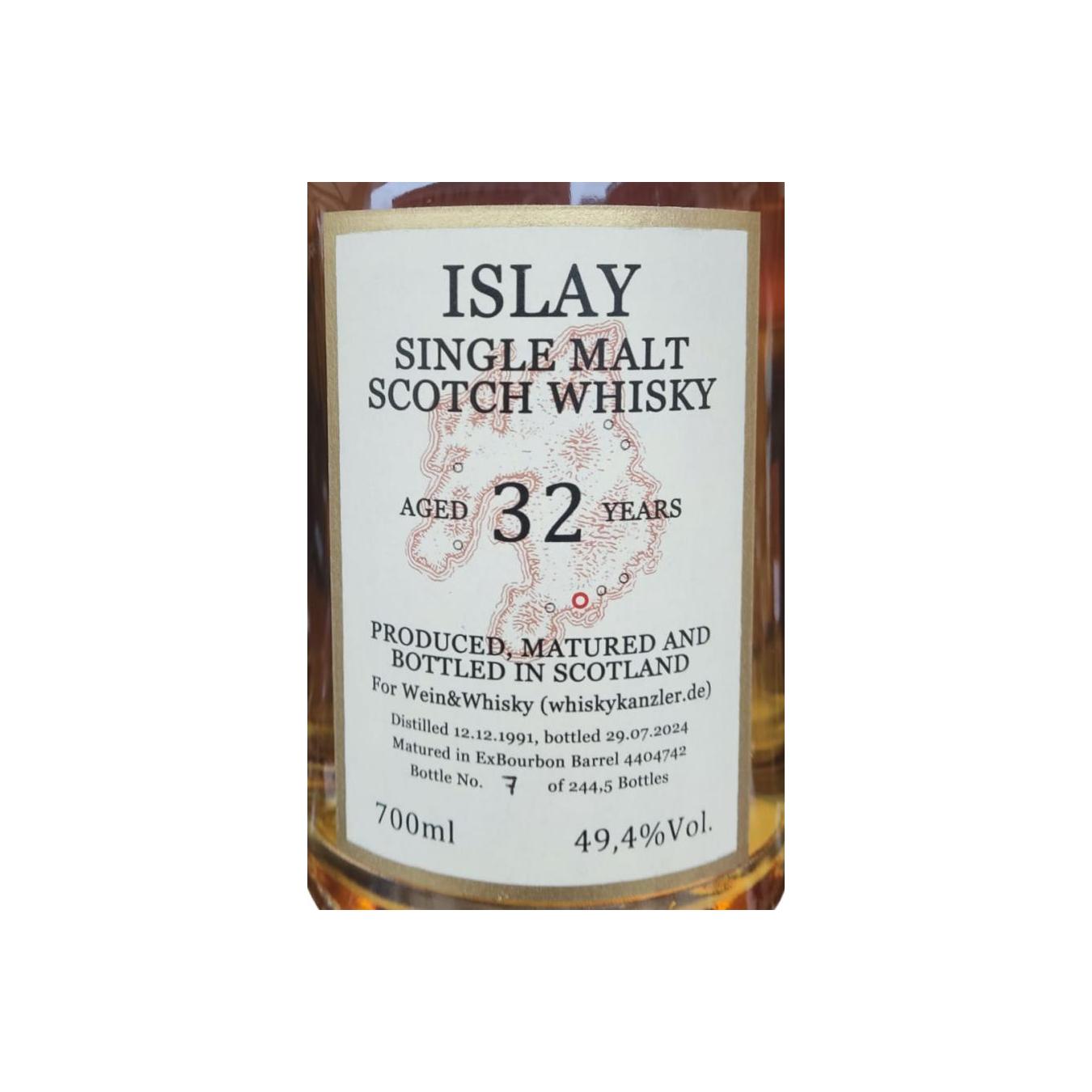 Islay Single Malt Scotch Whisky 1991 Wk