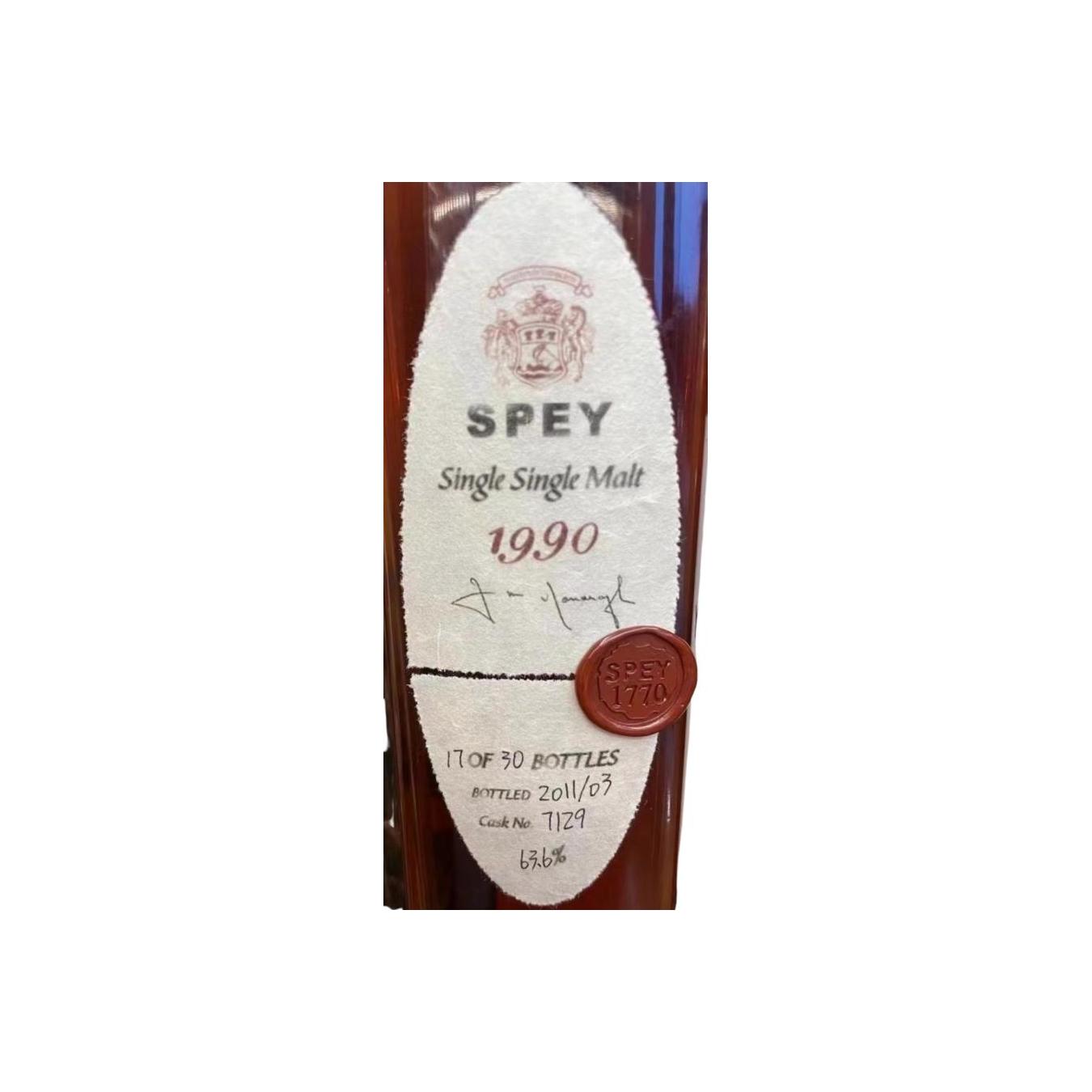 Spey 1990 21 Years Single Malt Whisky