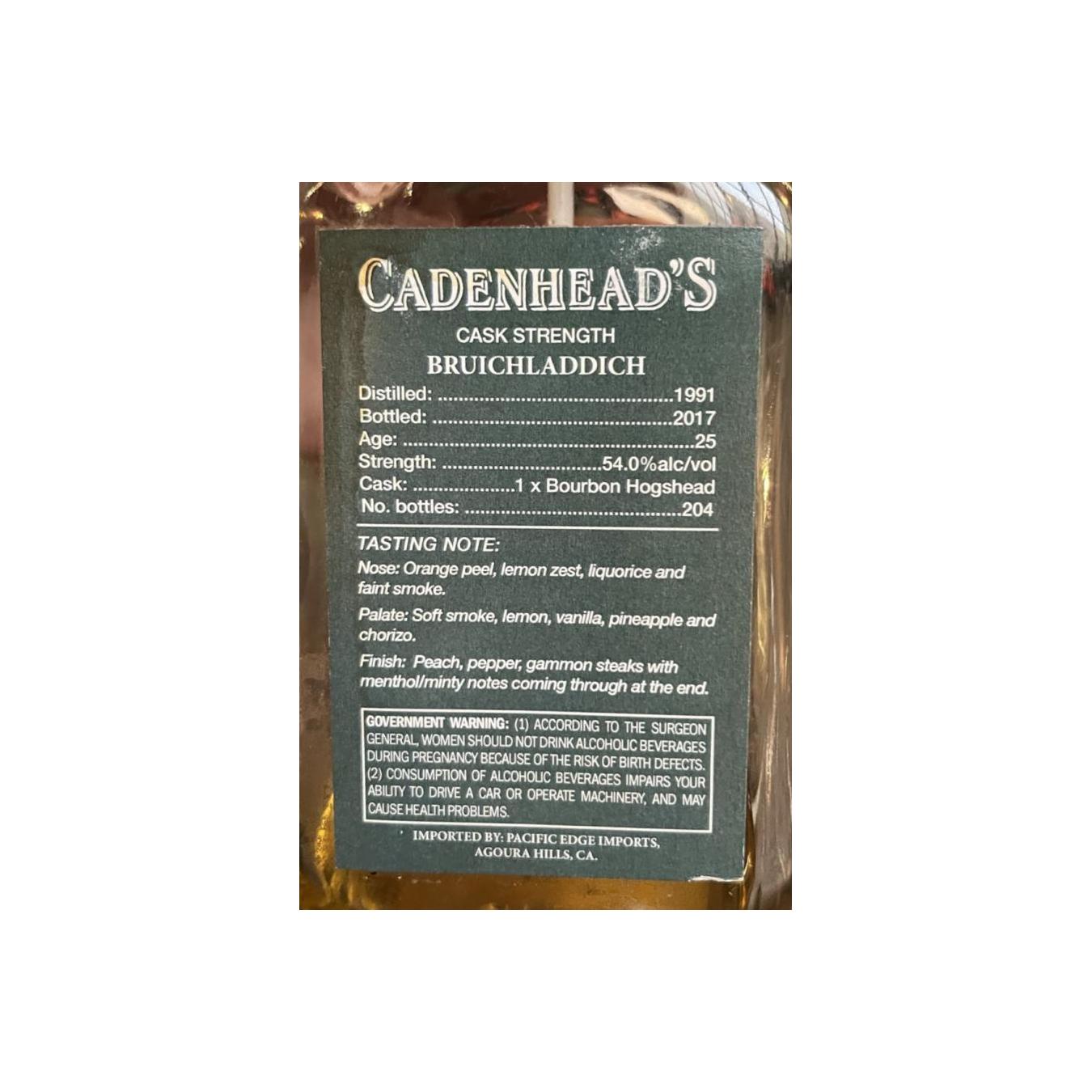 Bruichladdich 1991 25 Years Single Malt Whisky
