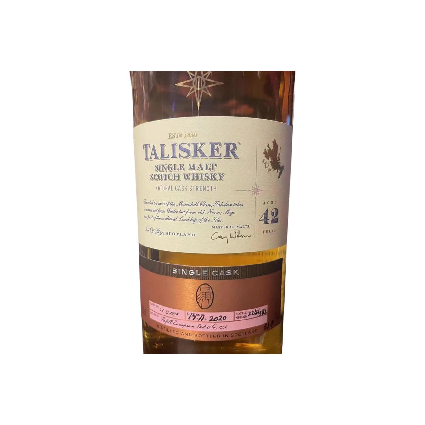 Talisker 1978 42 Years Single Malt Whisky