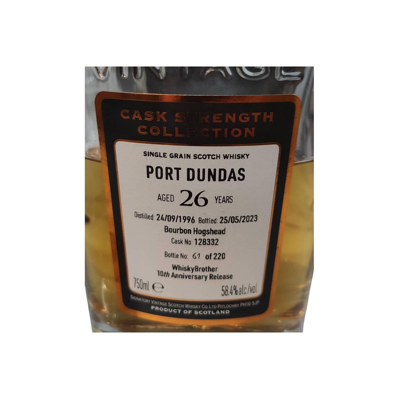 Port Dundas Cask Strength Collection 1996 26 Years Single Grain Whisky