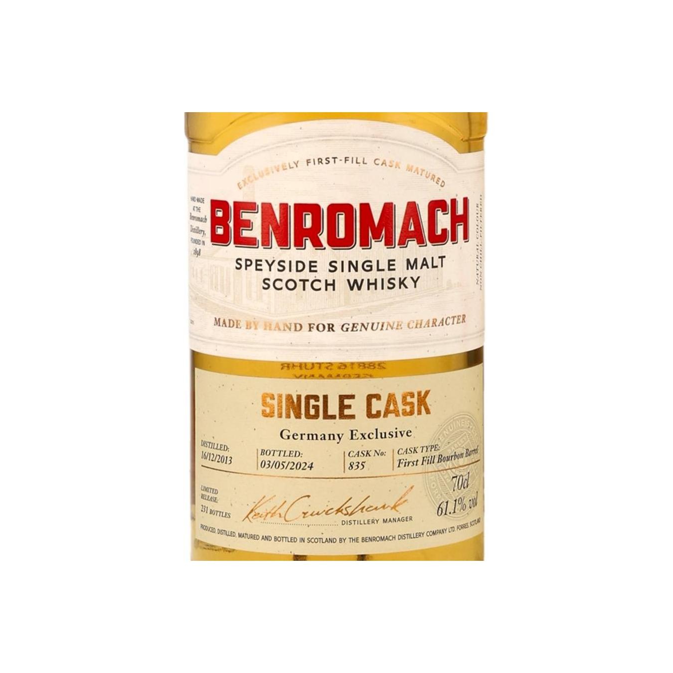 Benromach Single Cask 2013 Single Malt Whisky 3