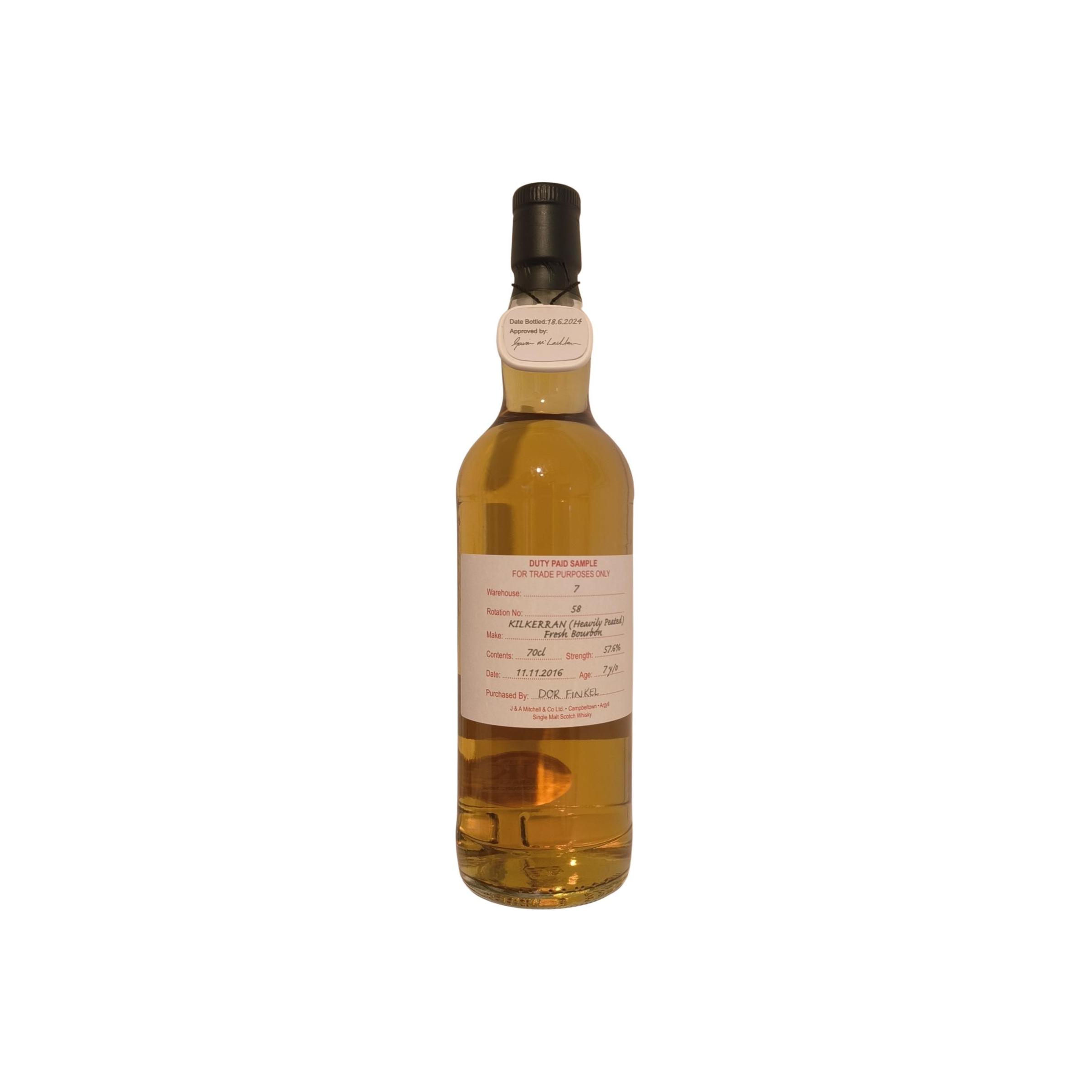 Glengyle Duty Paid Sample - For Trade Purposes Only 2016 7 Years Single Malt Whisky