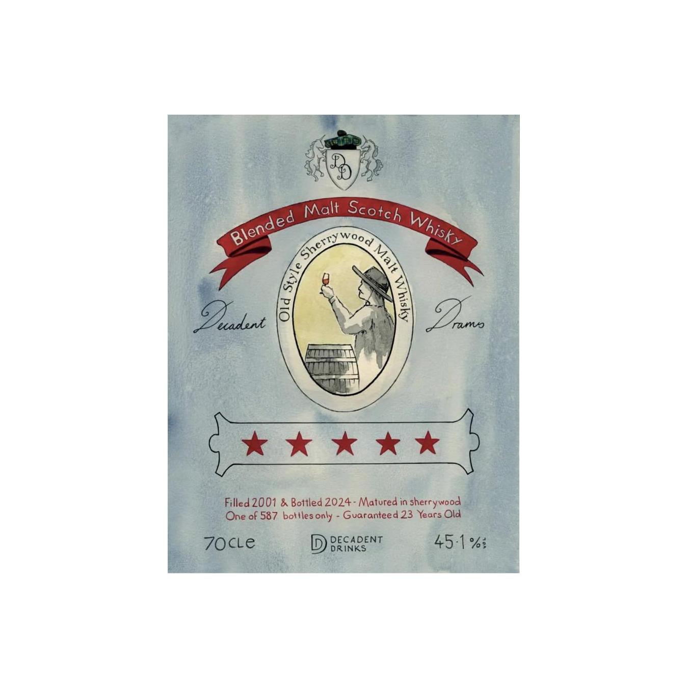 Blended Malt Scotch Whisky 23-year-old DeDr