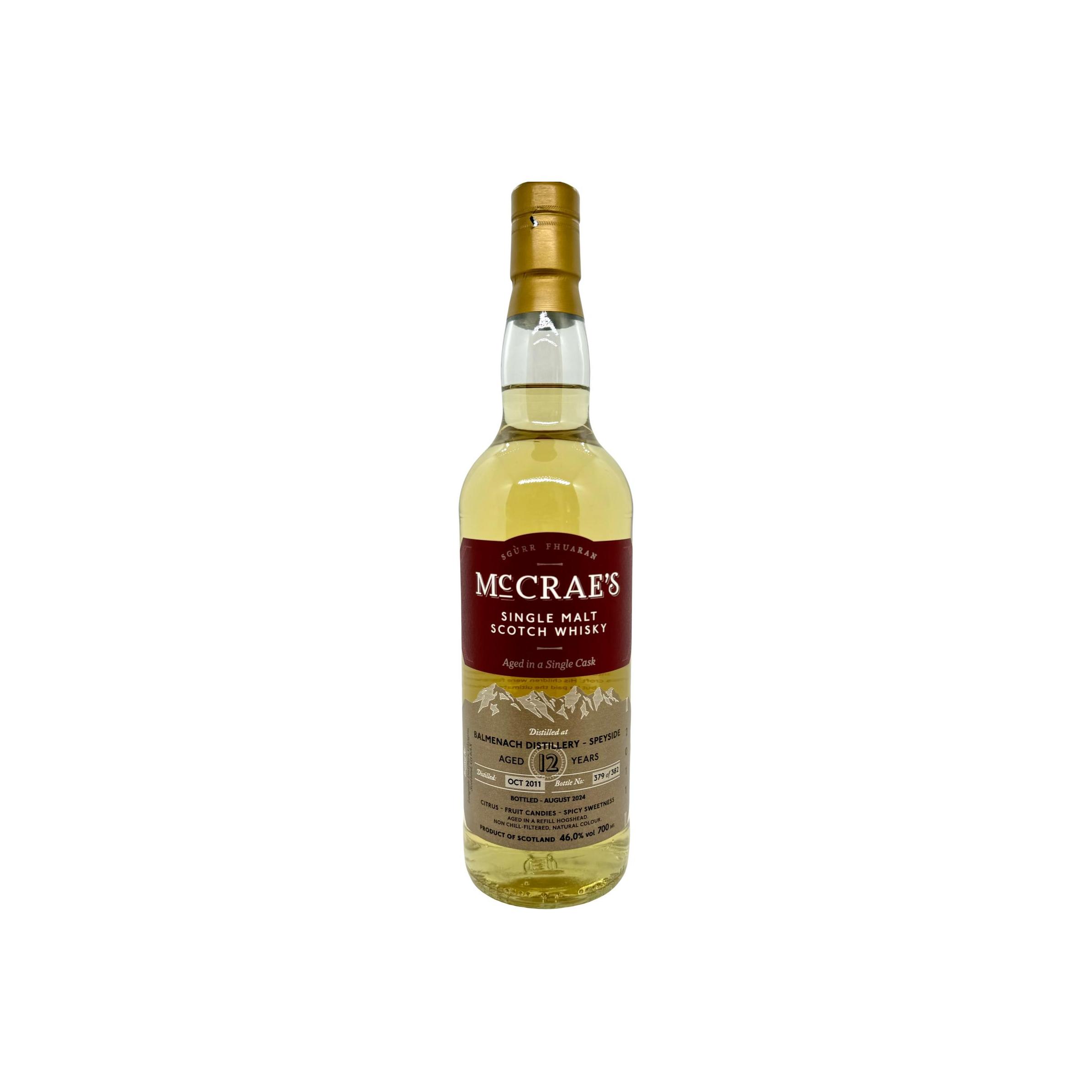 Balmenach 2011 12 Years Single Malt Whisky