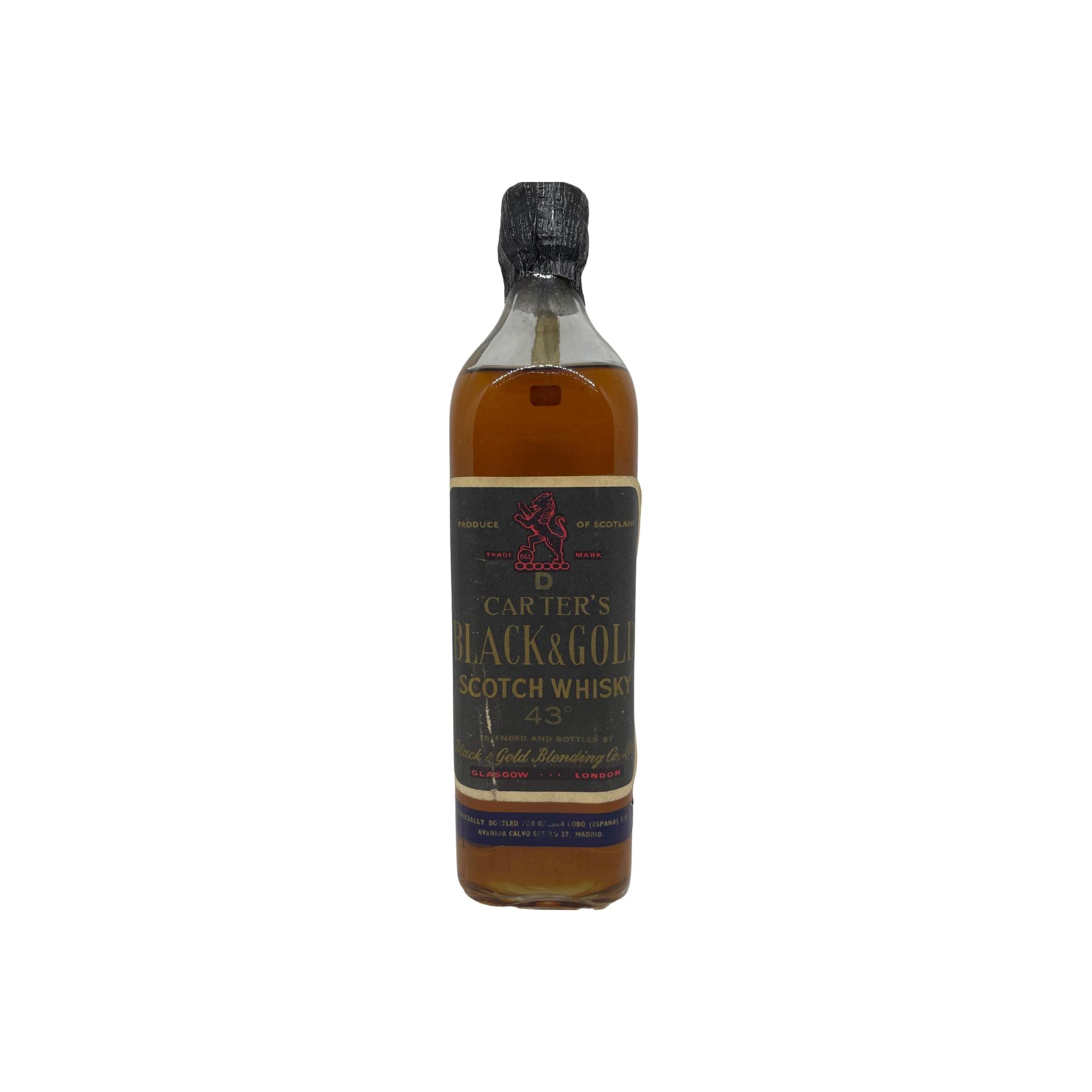 Carter's Black & Gold Scotch Whisky