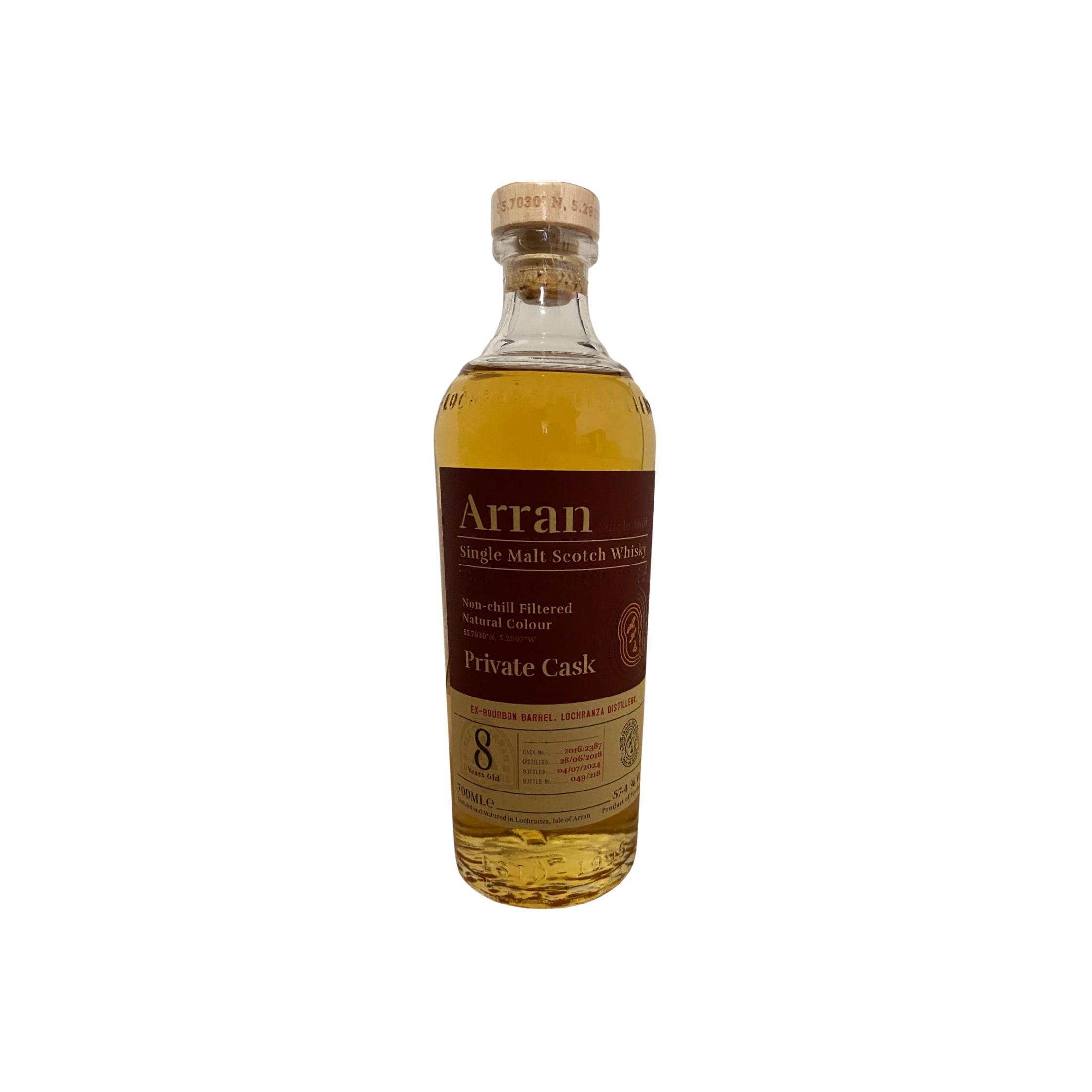 Arran Private Cask 2016 8 Years Single Malt Whisky