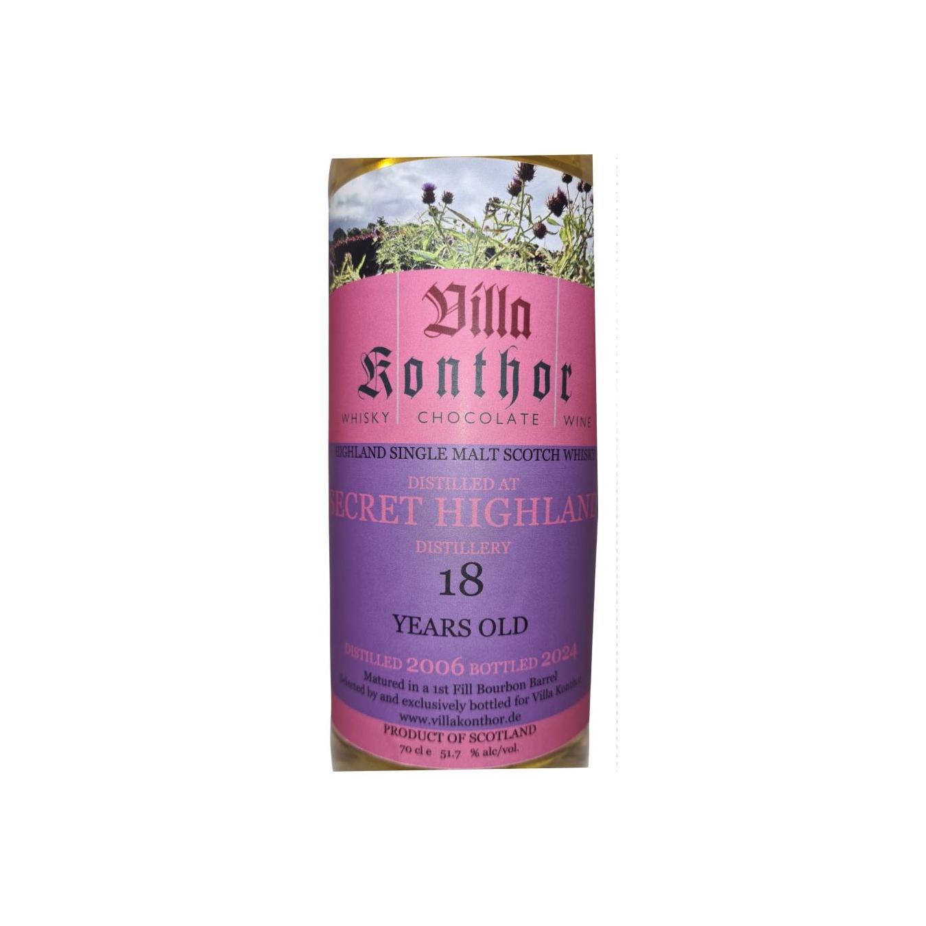 Distilled at a Secret Highland Distillery 2006 VK 2
