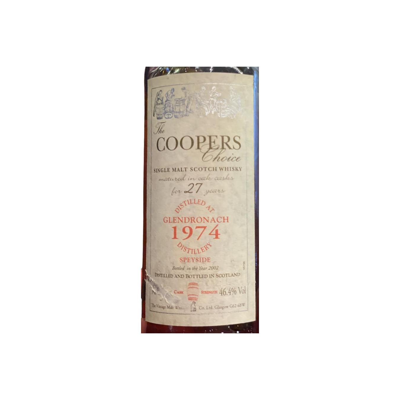 GlenDronach 1974 27 Years Single Malt Whisky