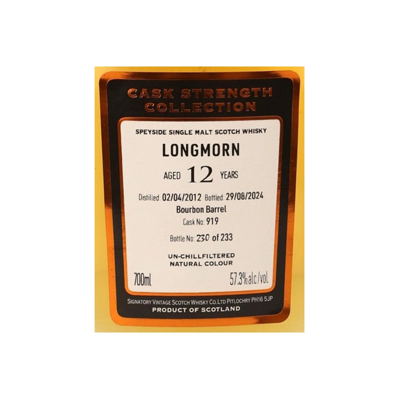 Longmorn Cask Strength Collection 2012 12 Years Single Malt Whisky 2