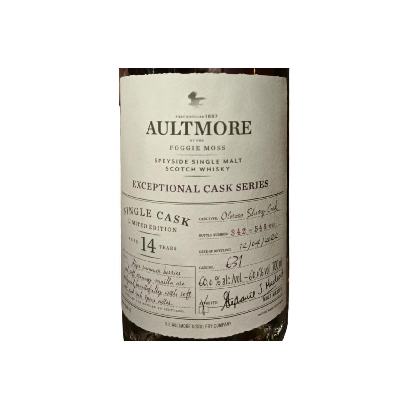 Aultmore 14 Years Single Malt Whisky