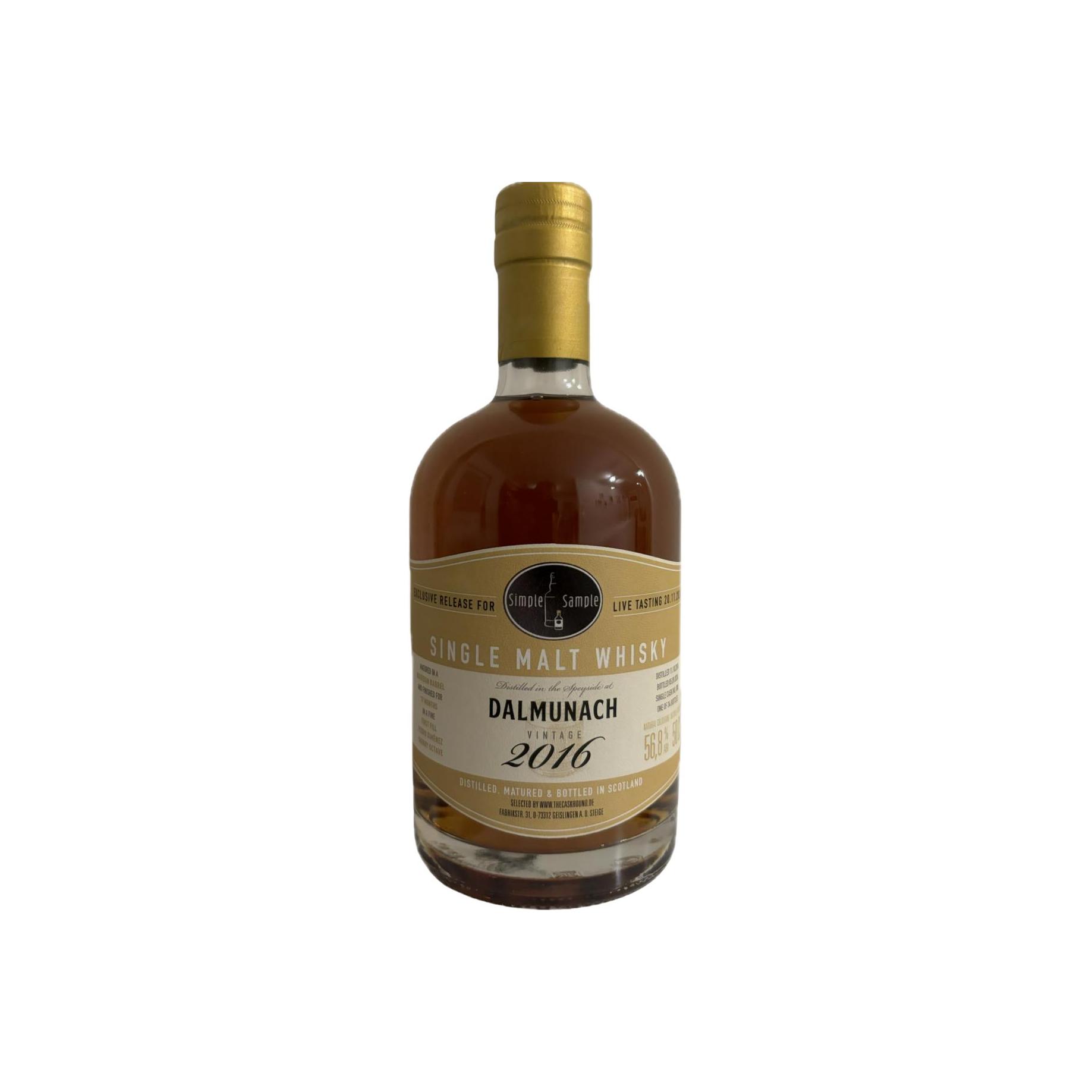 Dalmunach 2016 7 Years Single Malt Whisky