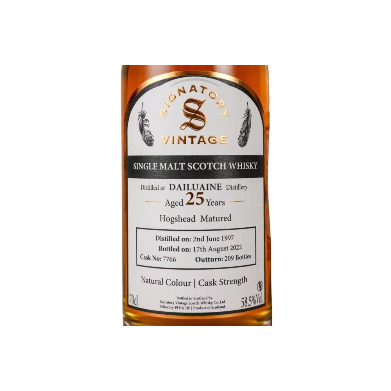 Dailuaine 1997 25 Years Single Malt Whisky