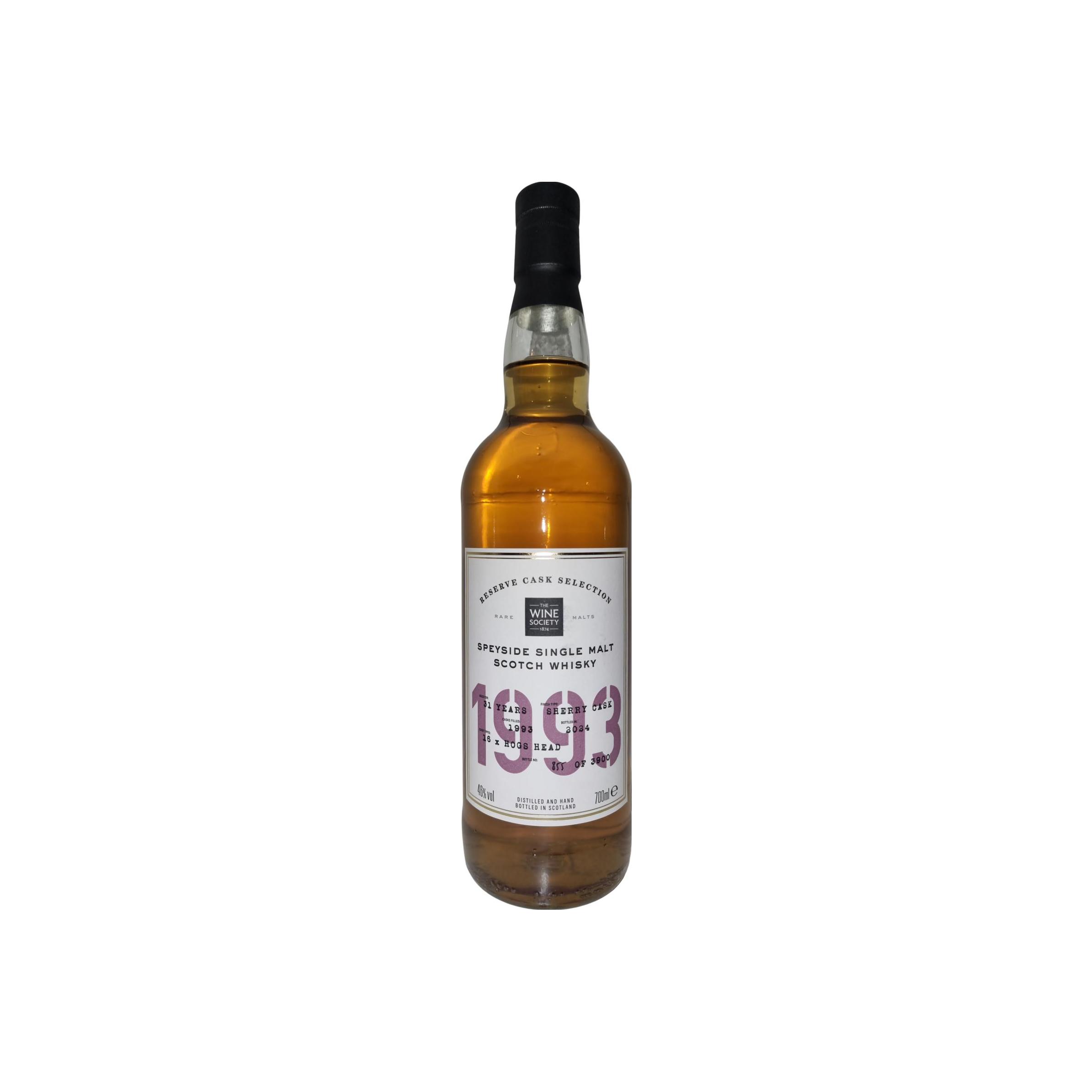 Speyside Single Malt Scotch Whisky 1993 TWiS