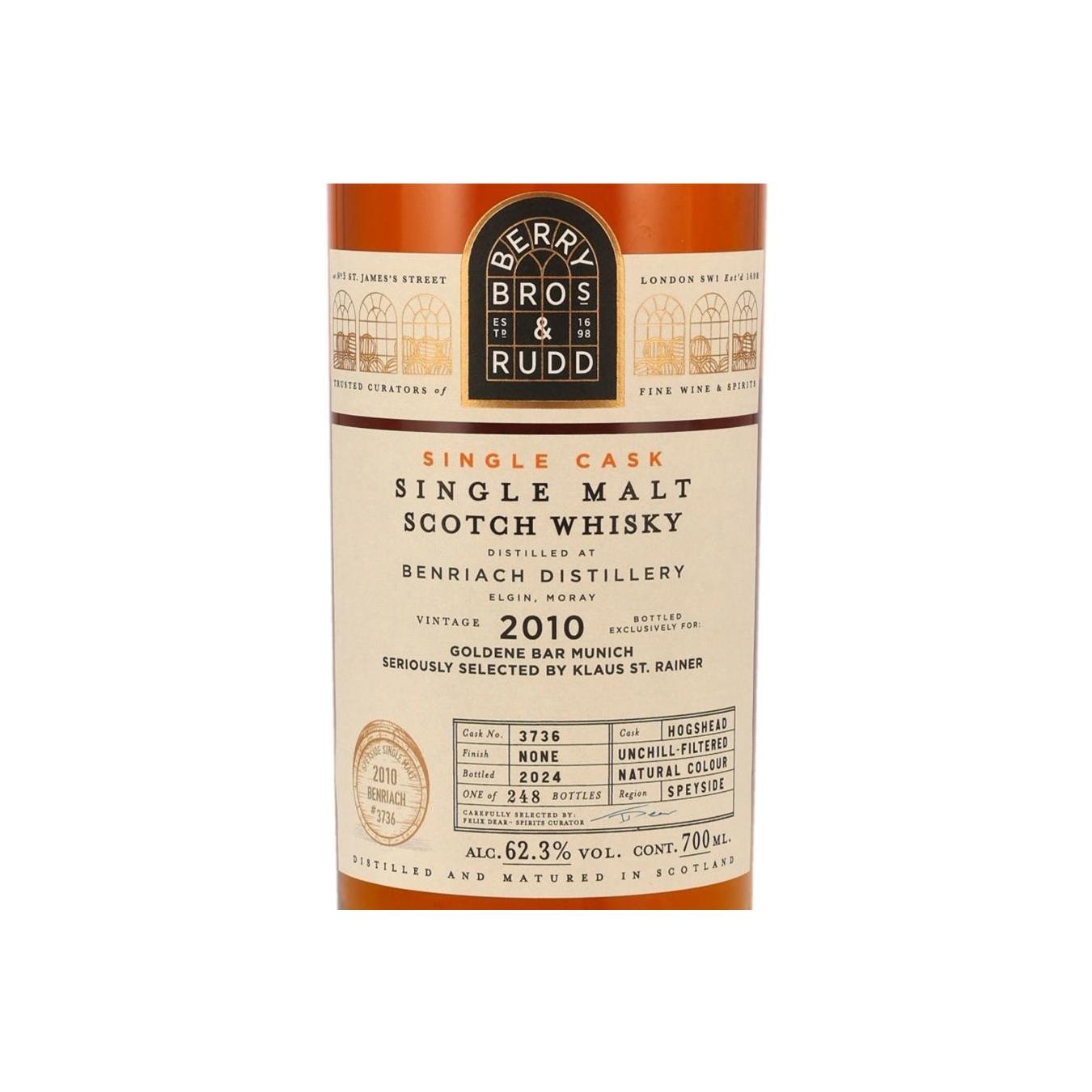 BenRiach Single Cask 2010 Single Malt Whisky 3