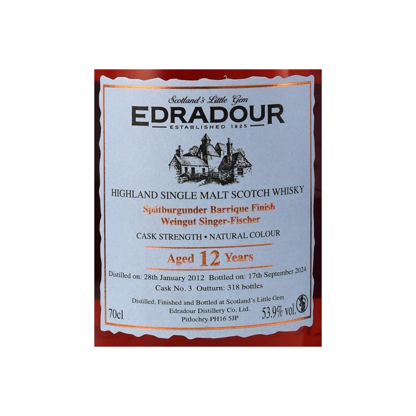 Edradour 2012 12 Years Single Malt Whisky 3