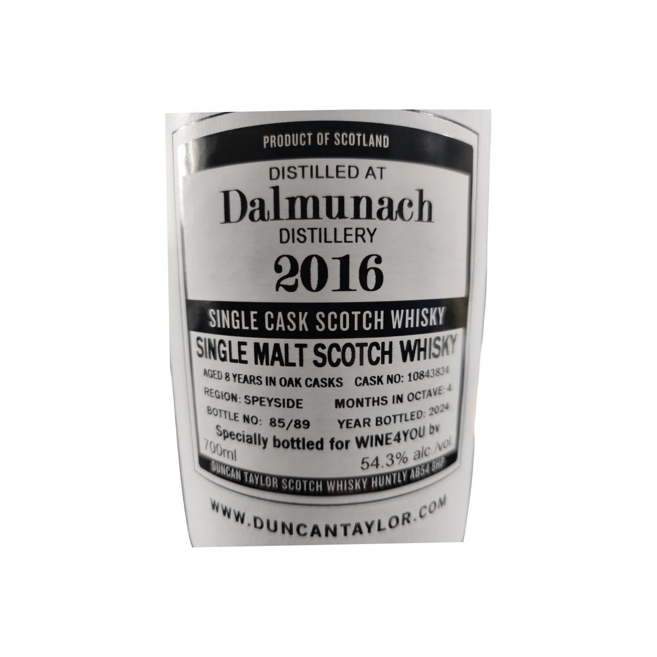 Dalmunach The Octave 2016 8 Years Single Malt Whisky