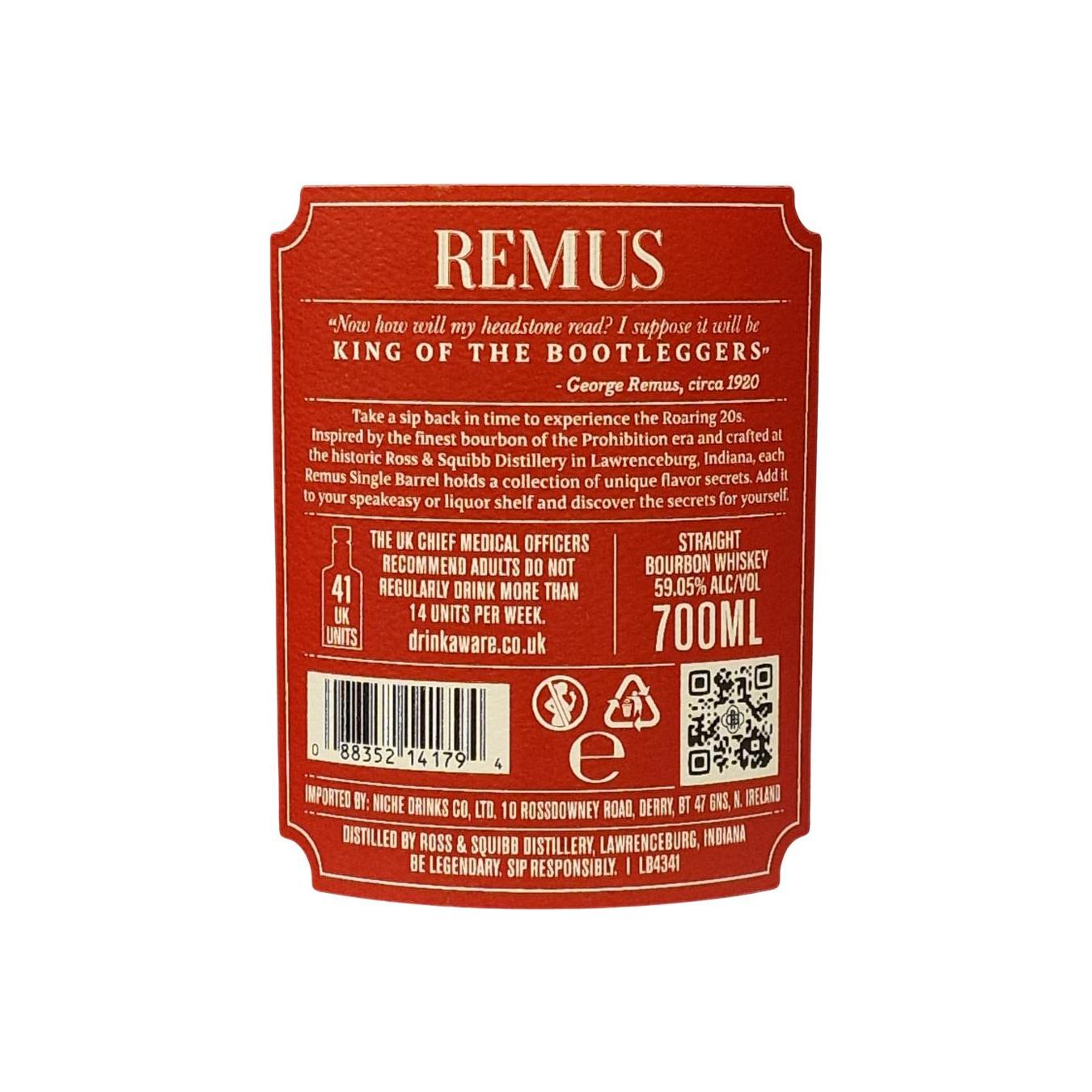 Remus Straight Bourbon Whiskey 2