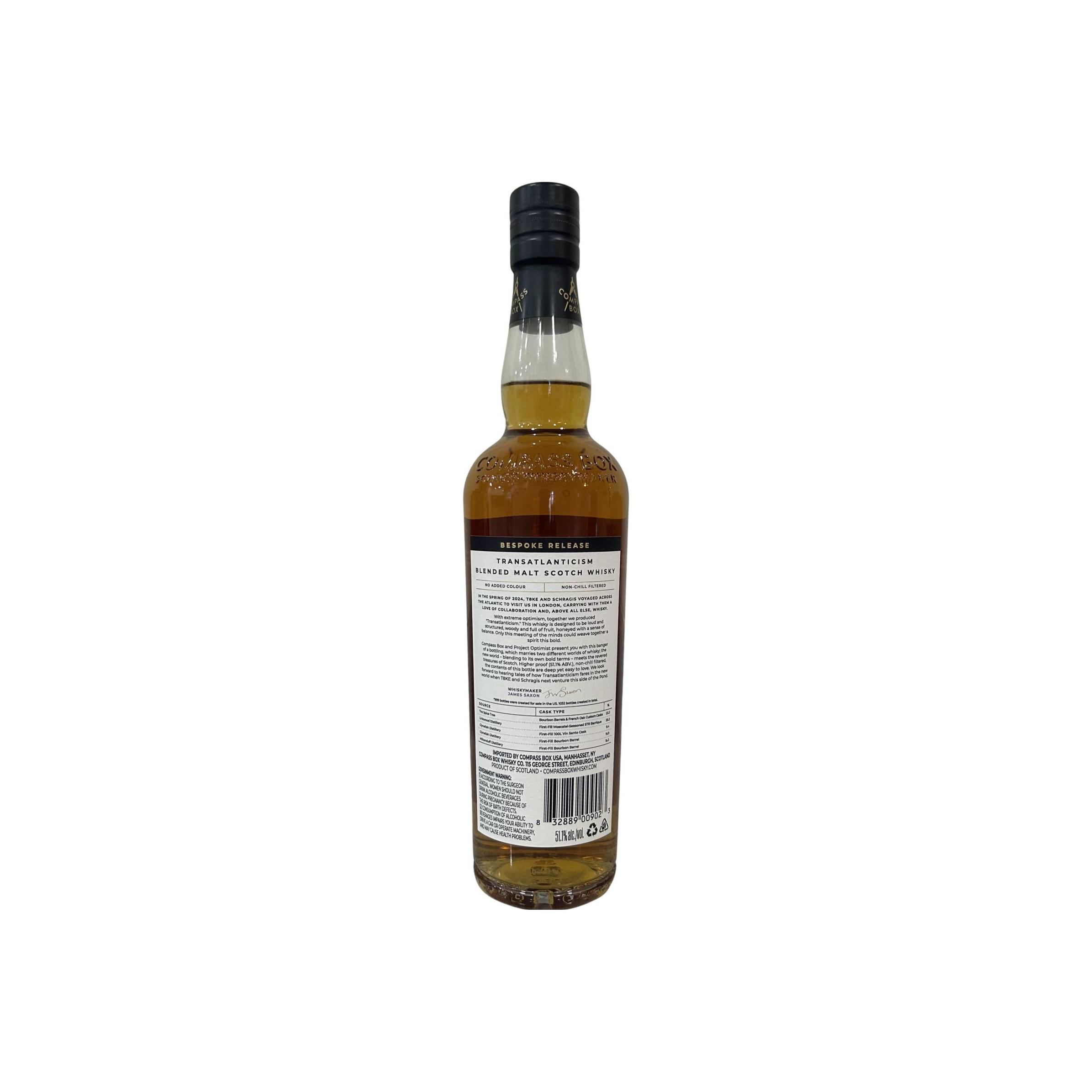 Blended Malt Scotch Whisky Transatlanticism CB 2