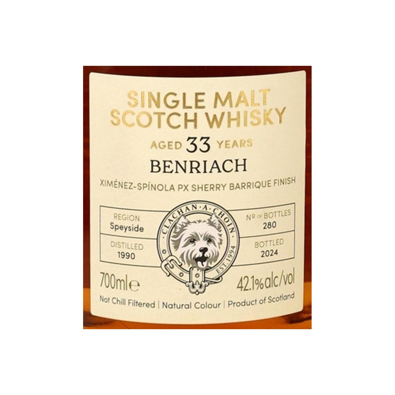 BenRiach 1990 33 Years Single Malt Whisky 3