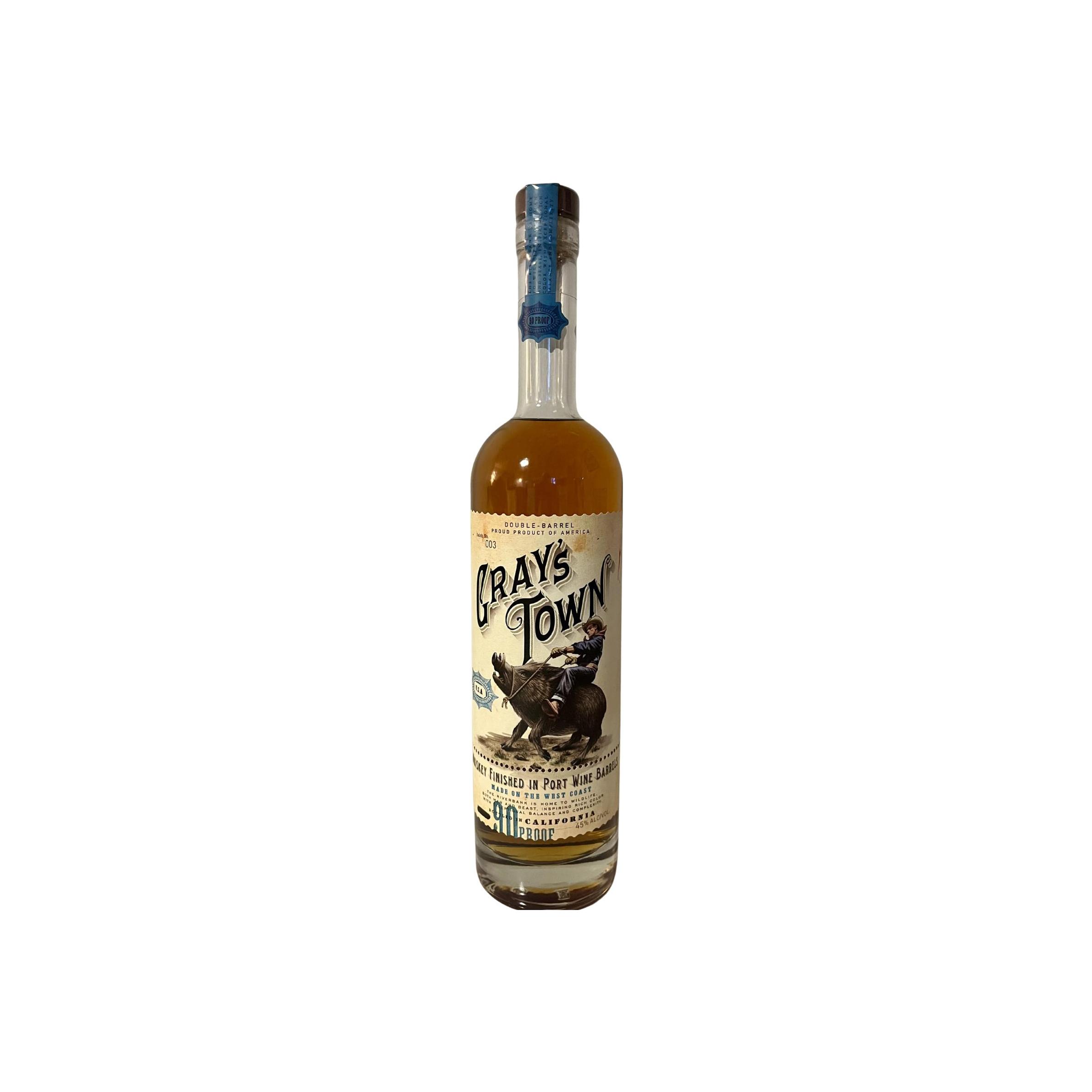 Gray's Town Whiskey Finished In Port Wine Barrels