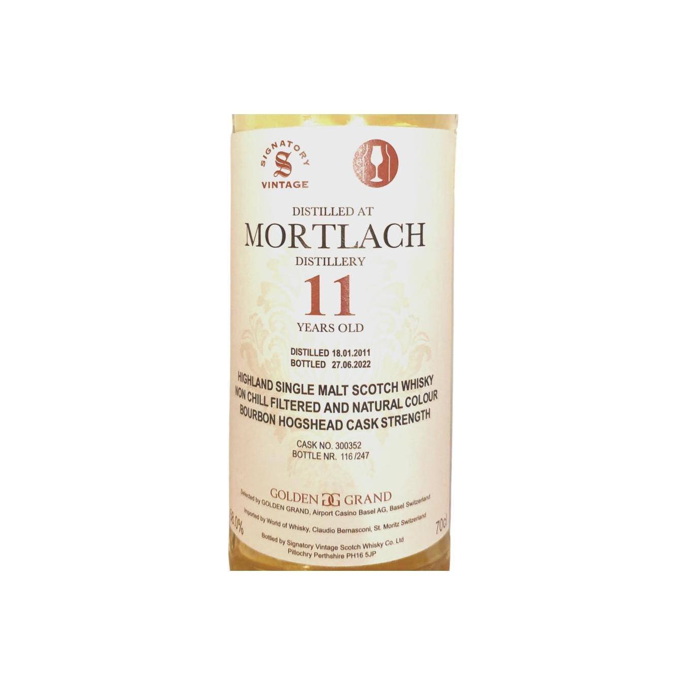 Mortlach 2011 11 Years Single Malt Whisky