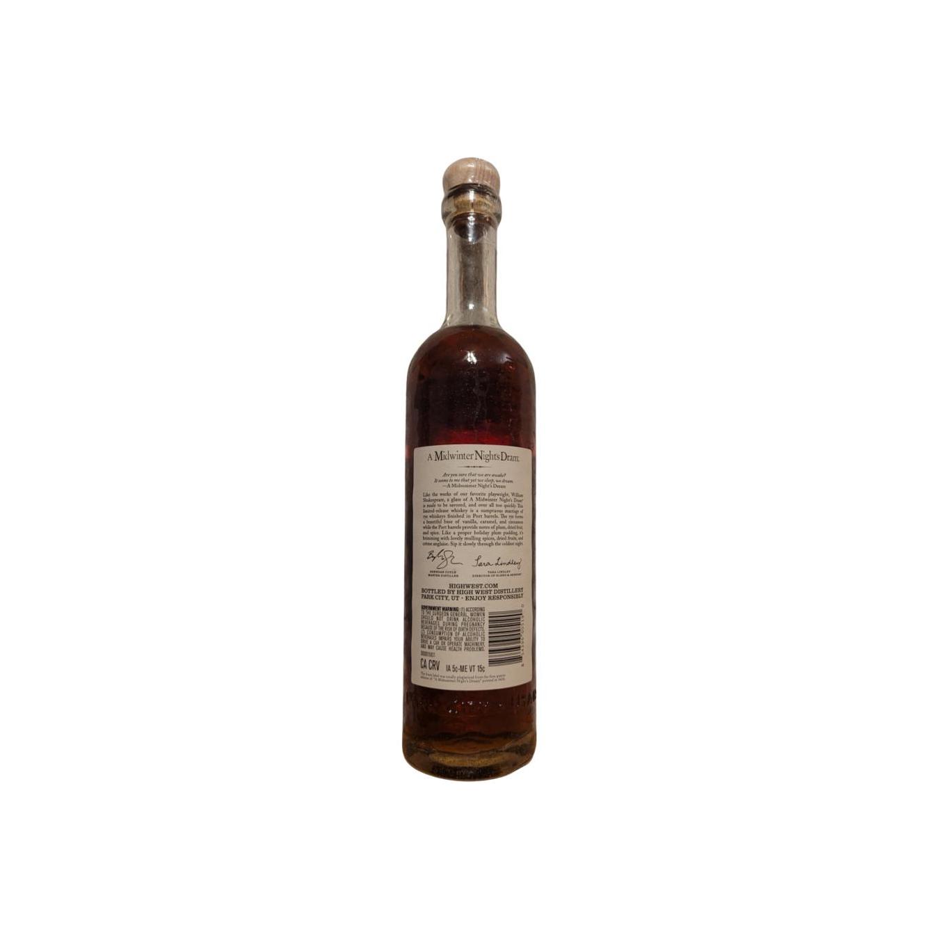 High West 4 Years Rye Whisky 2