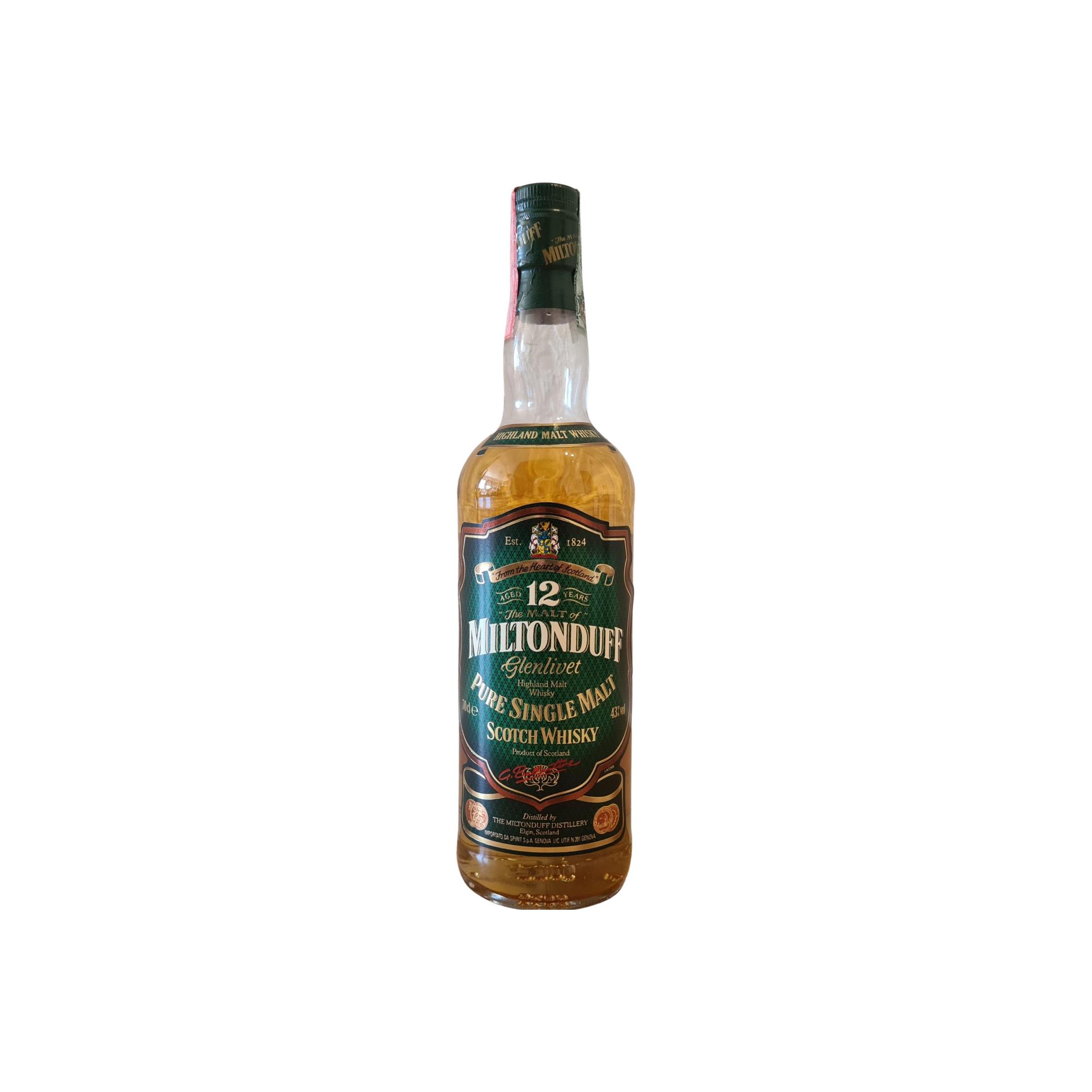 Miltonduff 12 Years Single Malt Whisky