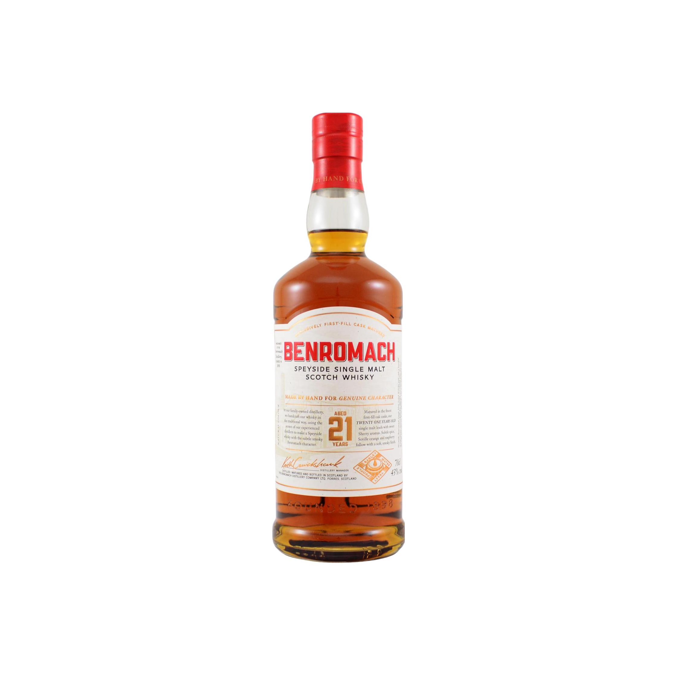 Benromach 21 Years Single Malt Whisky