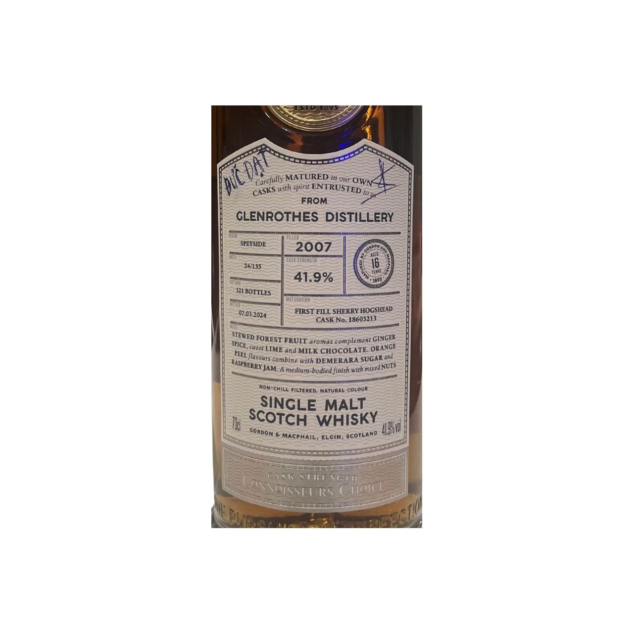 Glenrothes 2007 GM 2
