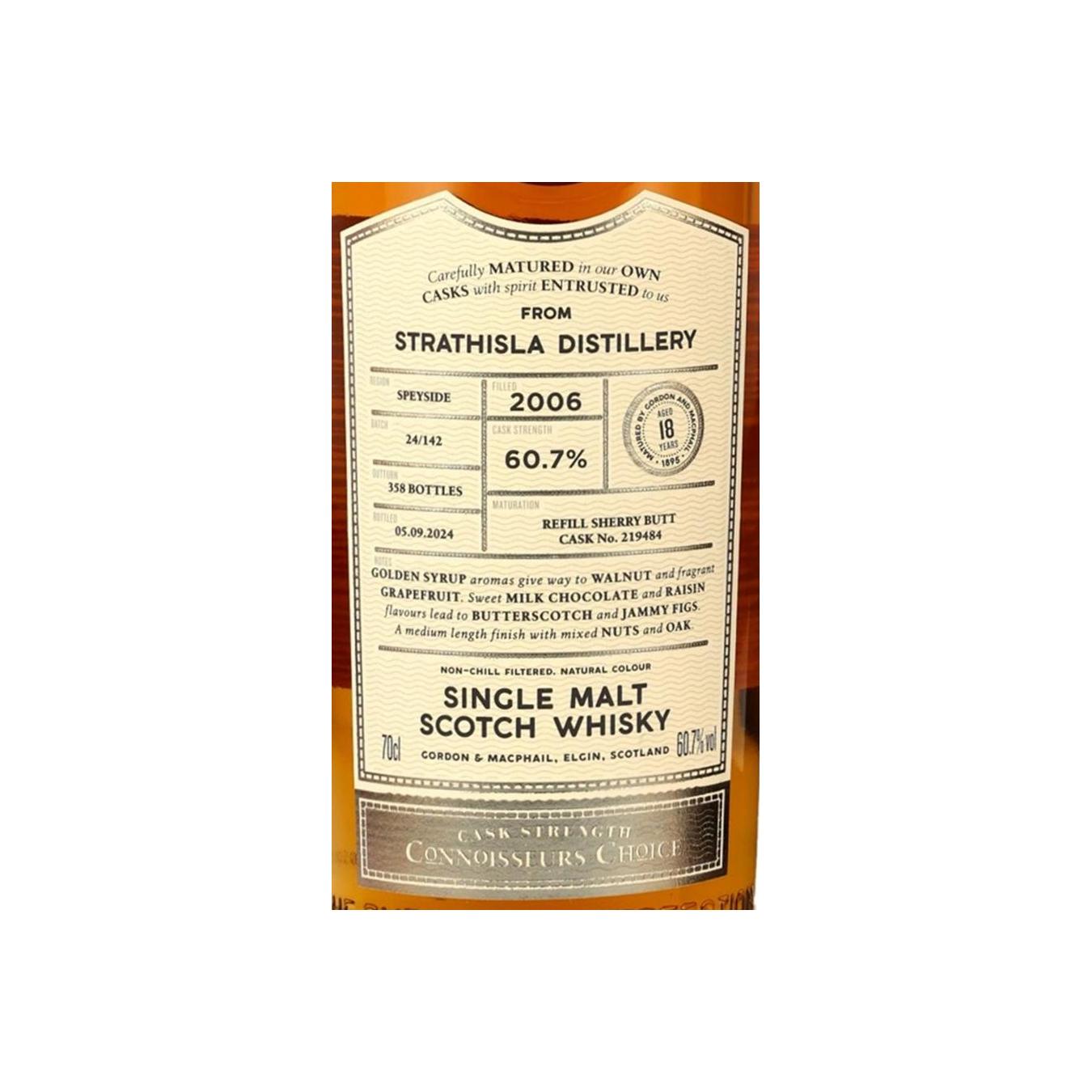 Strathisla Connoisseurs Choice - Cask Strength 2006 18 Years Single Malt Whisky 3