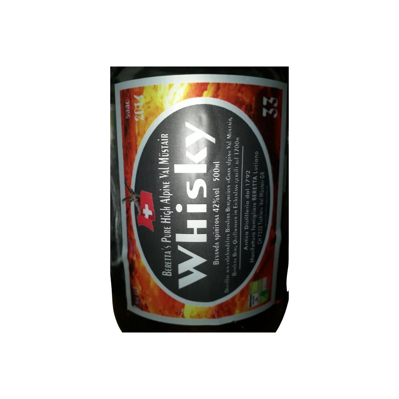 Antica Distilleria Beretta’s Pure High Alpine Val Müstair Whisky