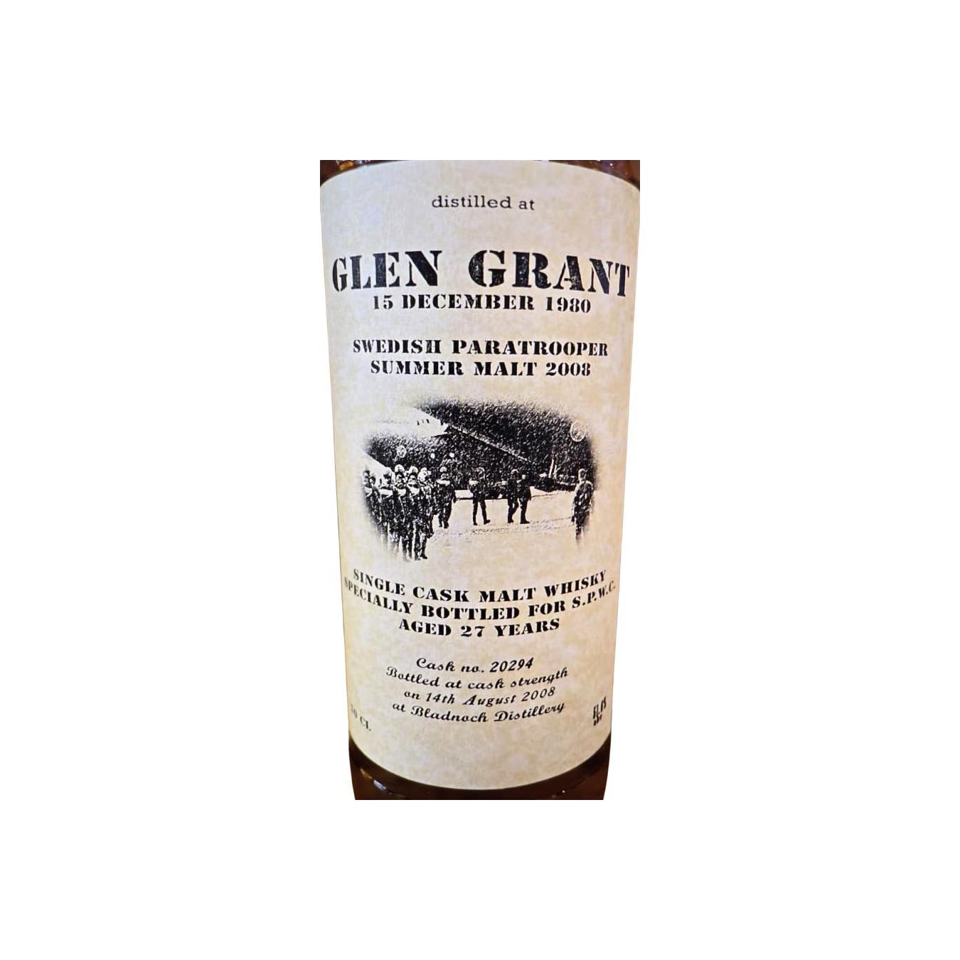 Glen Grant 1980 27 Years Single Malt Whisky