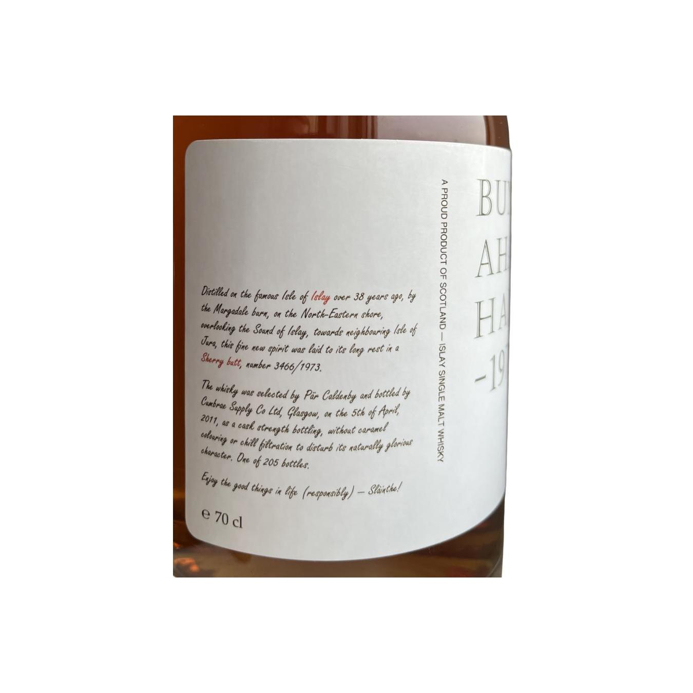 Bunnahabhain 1973 38 Years Single Malt Whisky 2