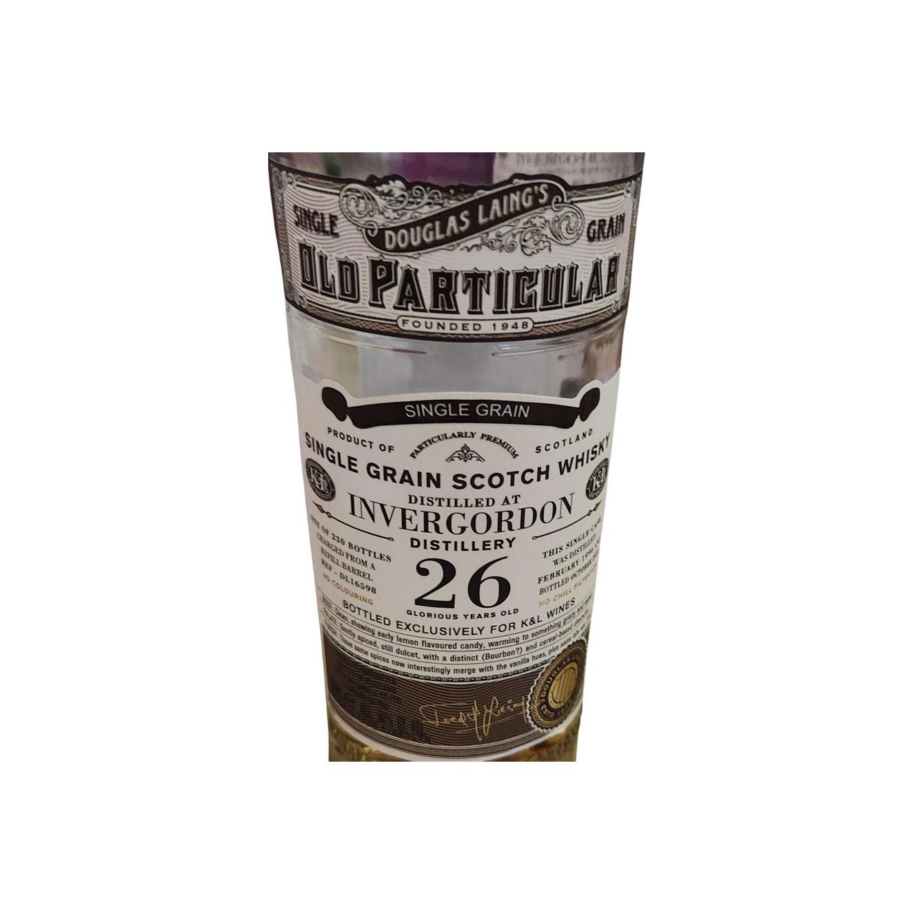 Invergordon Old Particular 1996 26 Years Single Malt Whisky