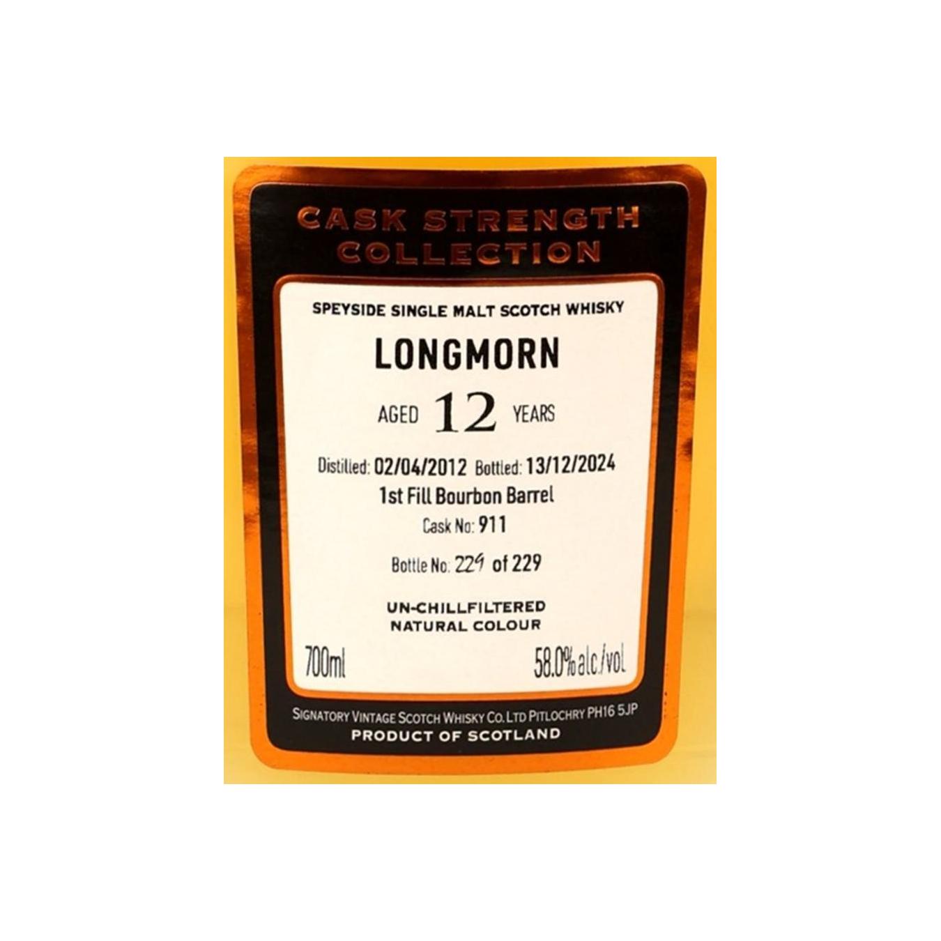 Longmorn Cask Strength Collection 2012 12 Years Single Malt Whisky 2