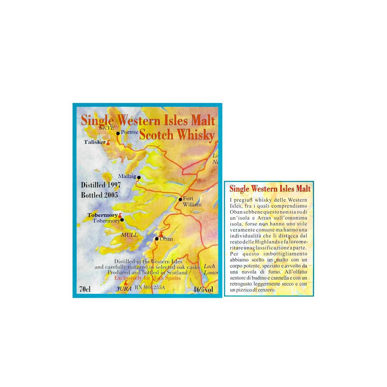 Single Western Isles Malt Scotch Whisky 1997 HSC 3