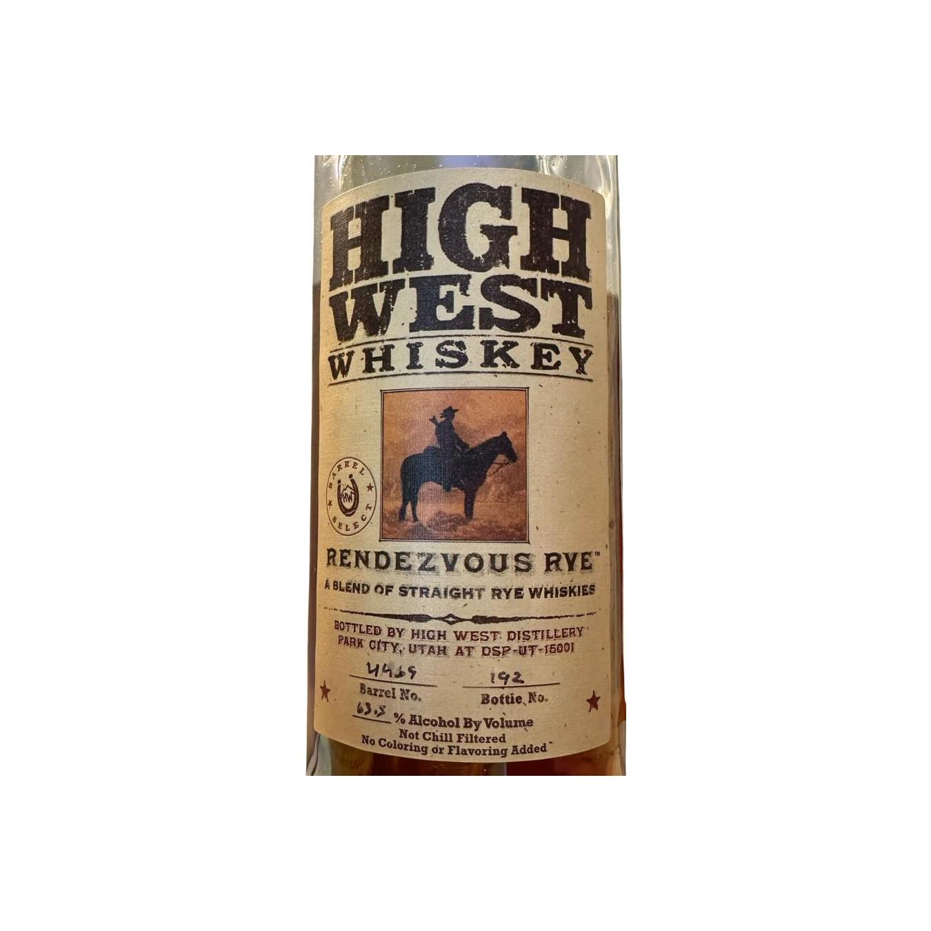 High West Rye Whisky