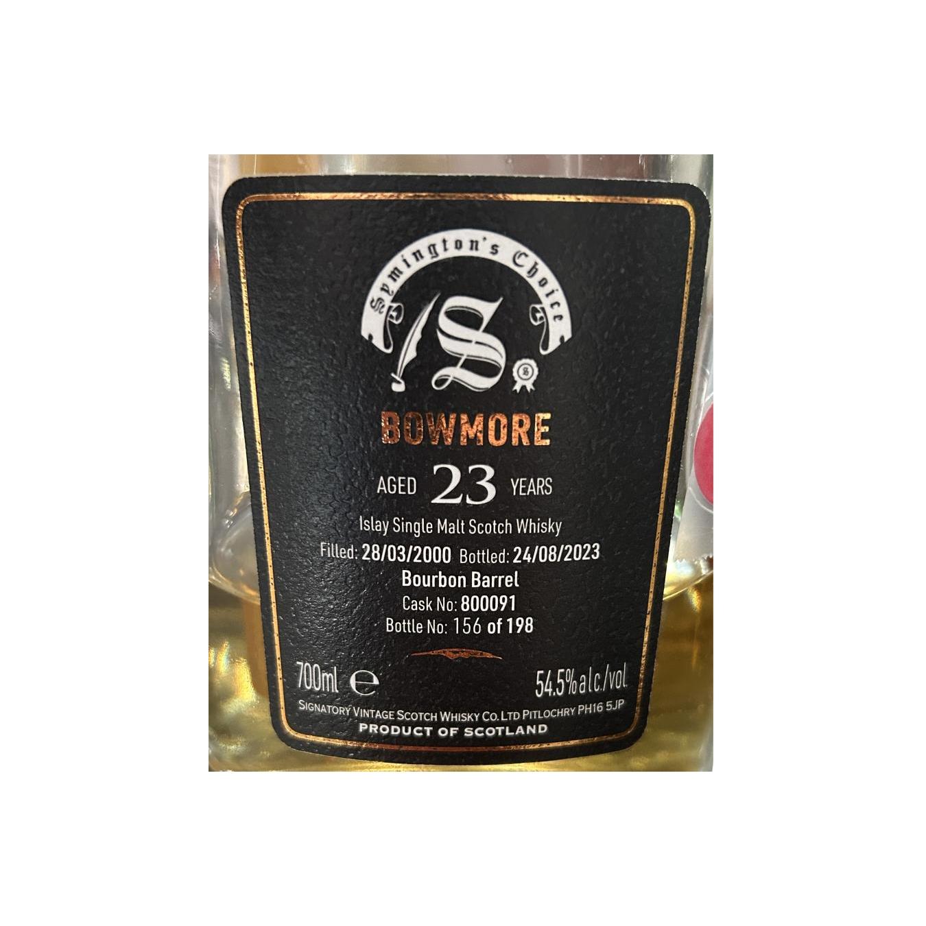 Bowmore Cask Strength Collection 2000 23 Years Single Malt Whisky