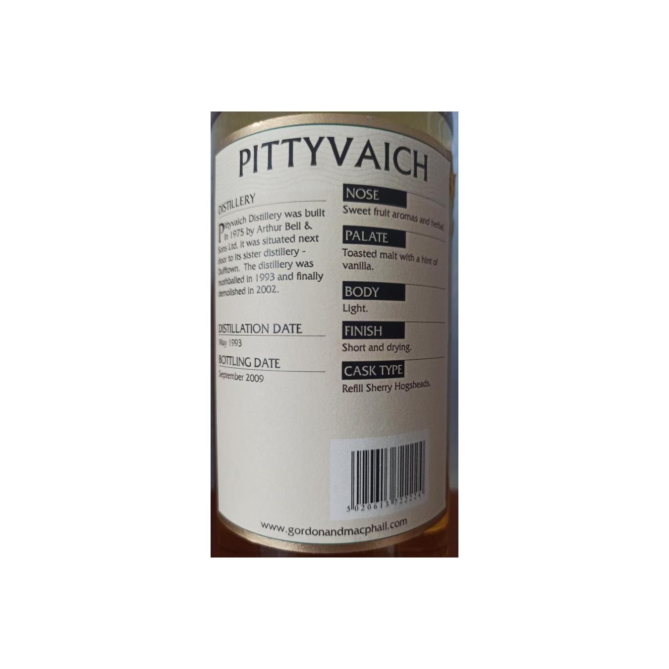 Pittyvaich Connoisseurs Choice 1993 Single Malt Whisky 2