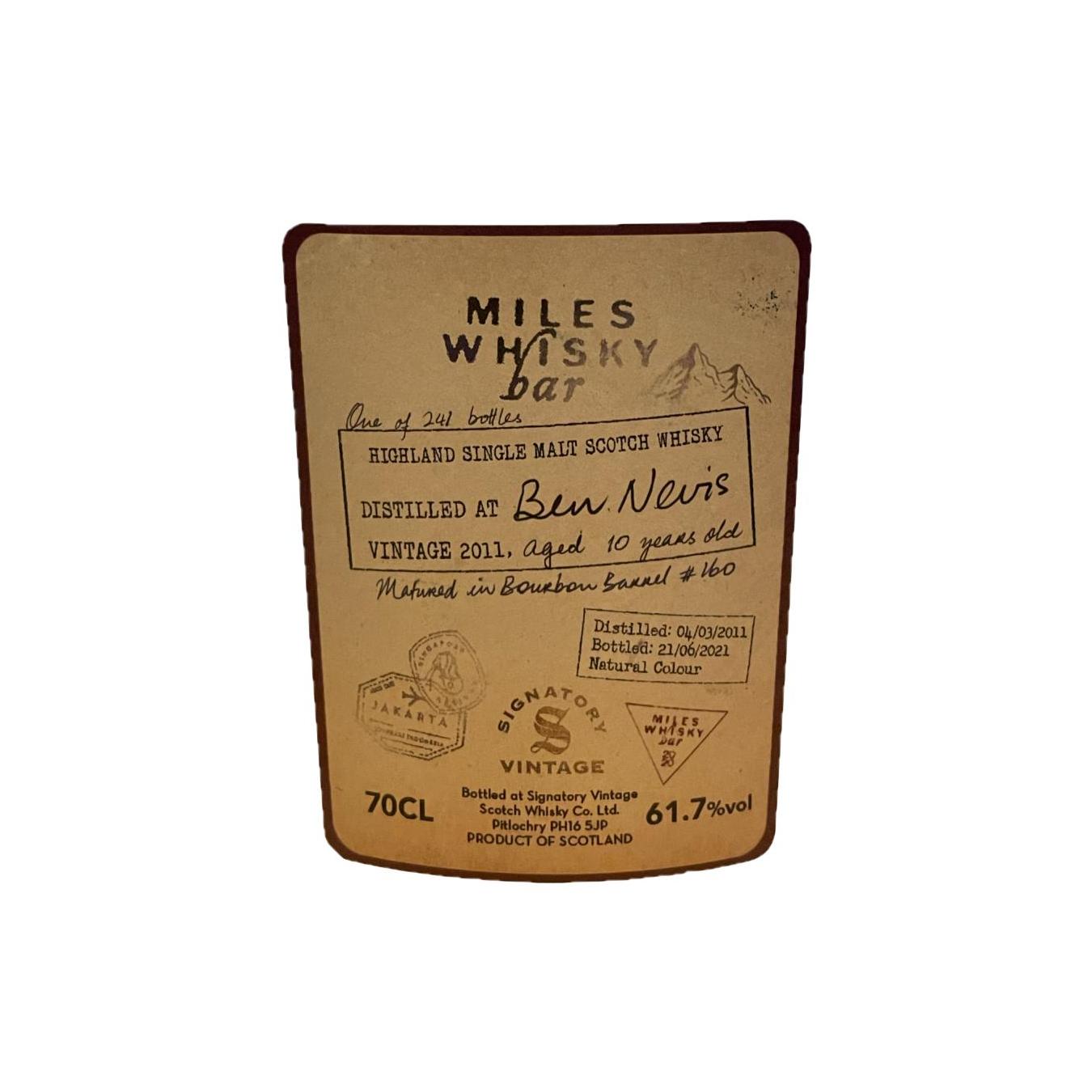 Ben Nevis Vintage Collection 2011 10 Years Single Malt Whisky