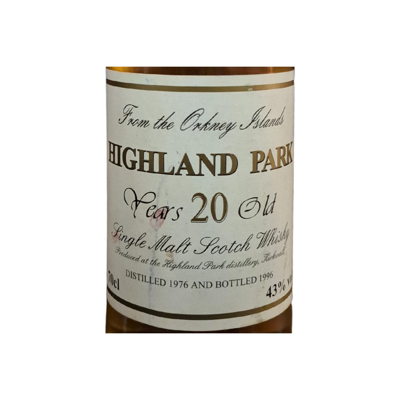 Highland Park 1976 20 Years