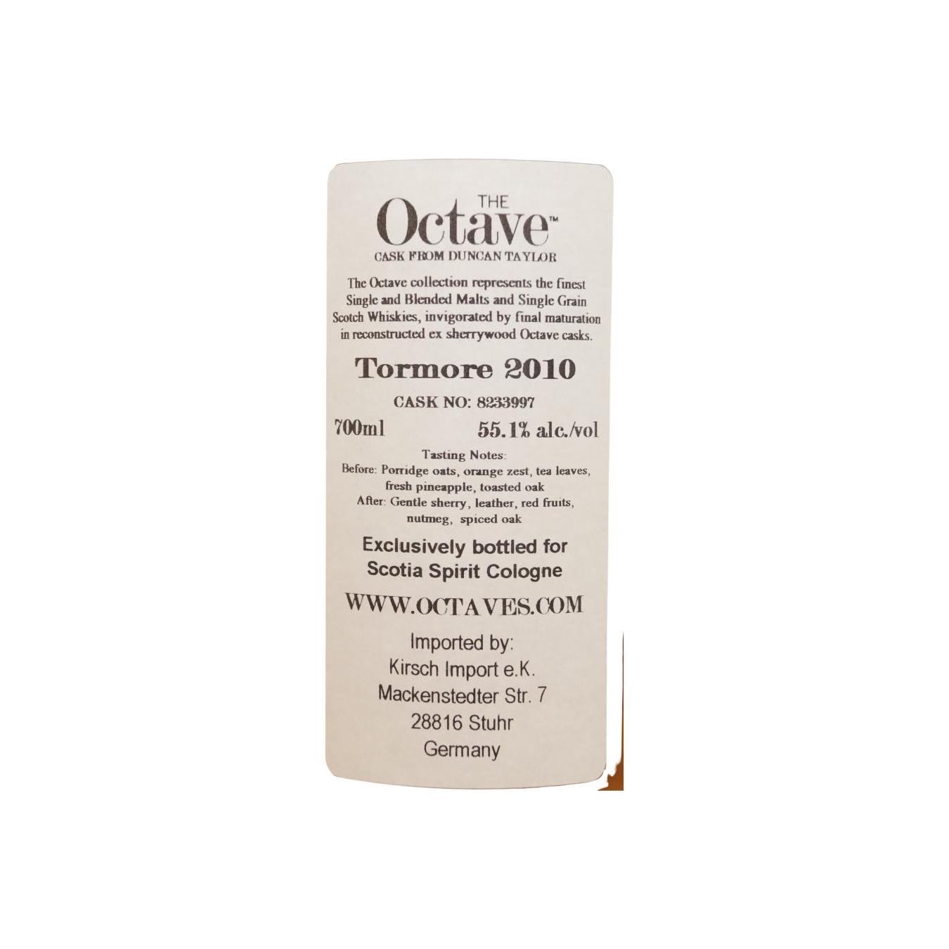 Tormore The Octave 2010 11 Years 3