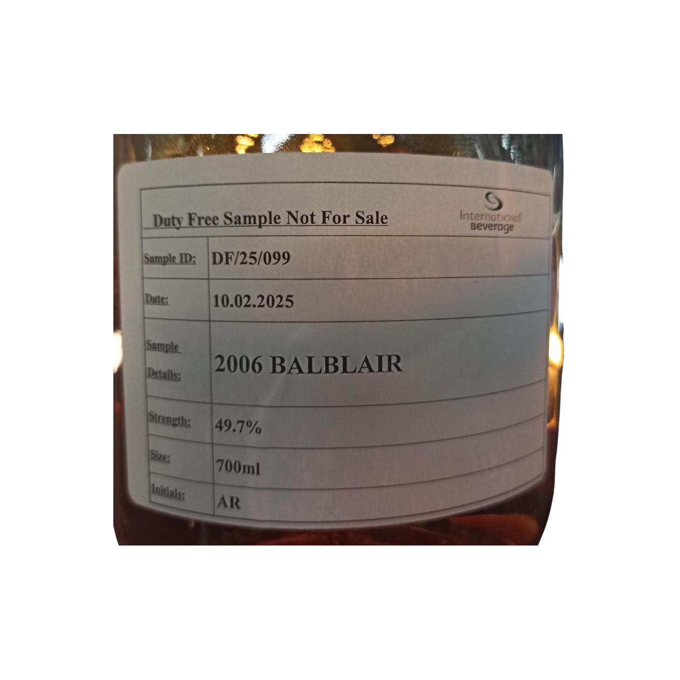 Balblair 2006 Single Malt Whisky