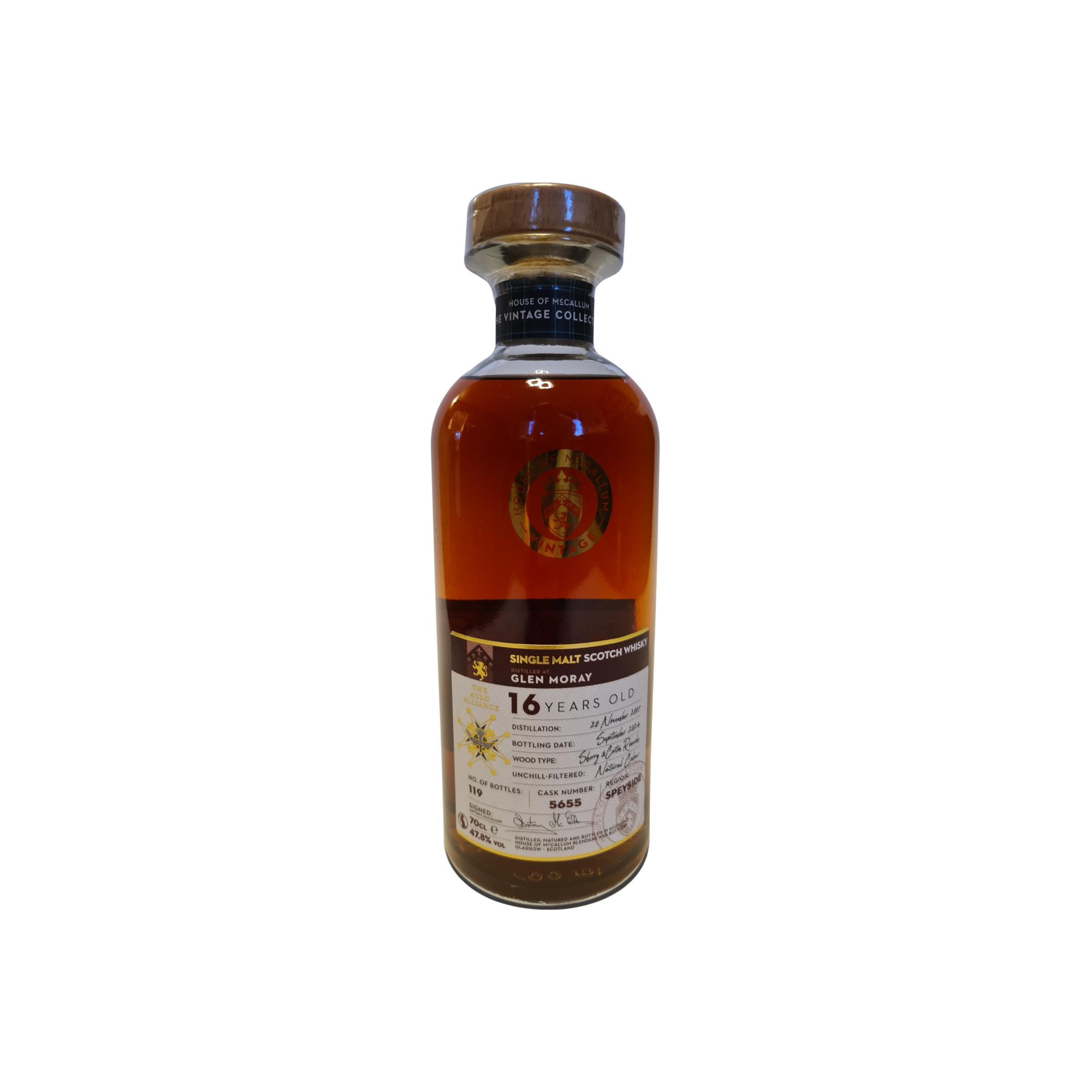 Glen Moray 2007 16 Years Single Malt Whisky