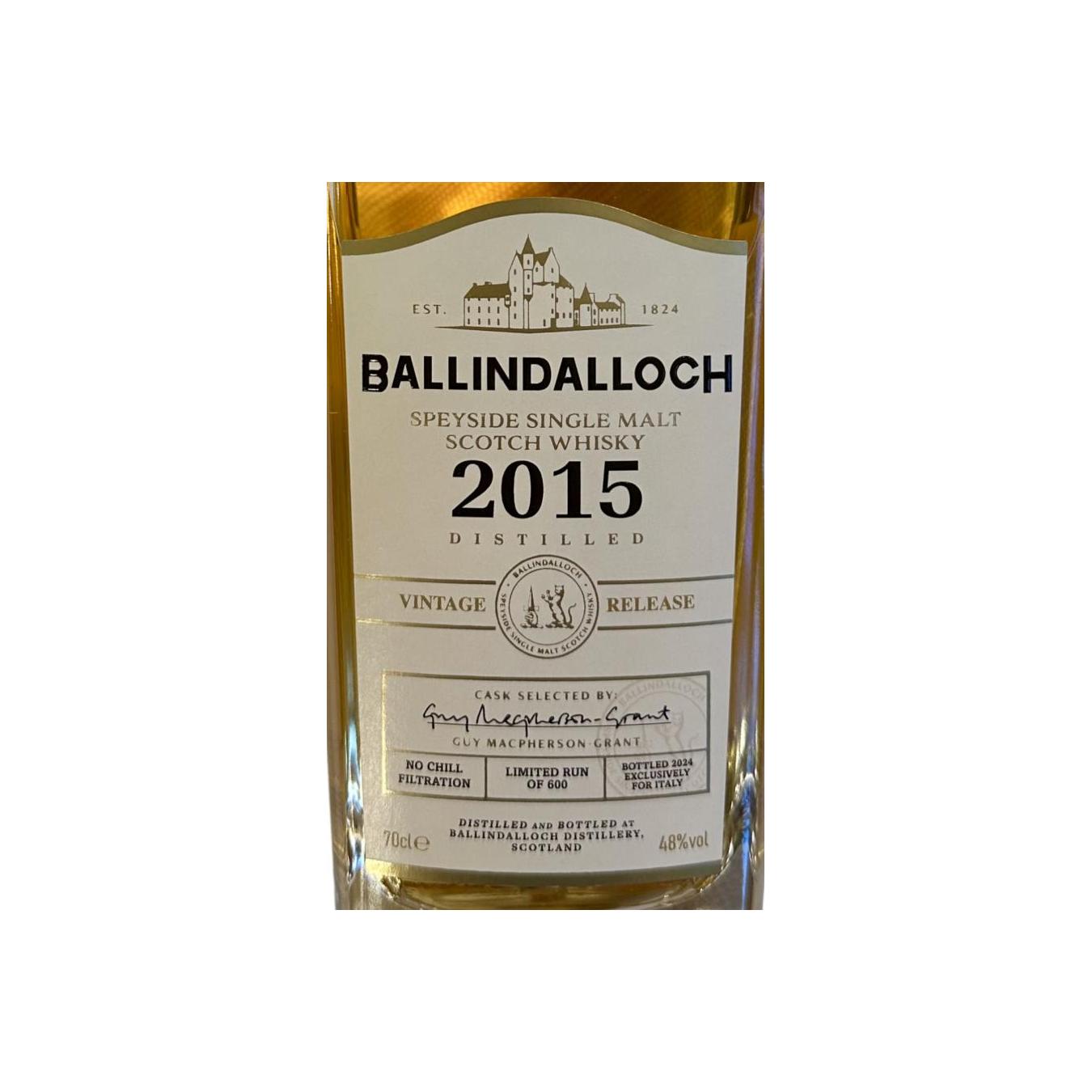 Ballindalloch 2015 Single Malt Whisky 2