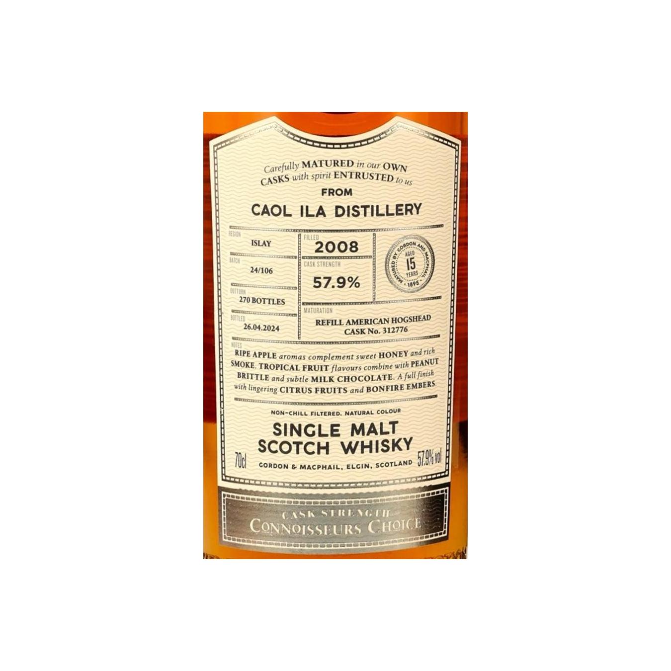 Caol Ila Connoisseurs Choice - Cask Strength 2008 15 Years Single Malt Whisky 3