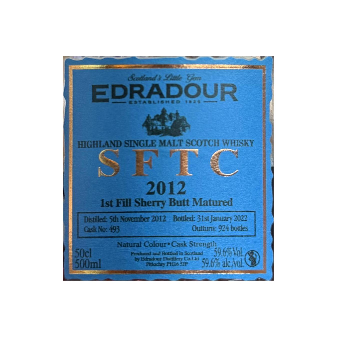 Edradour 2012 9 Years Single Malt Whisky