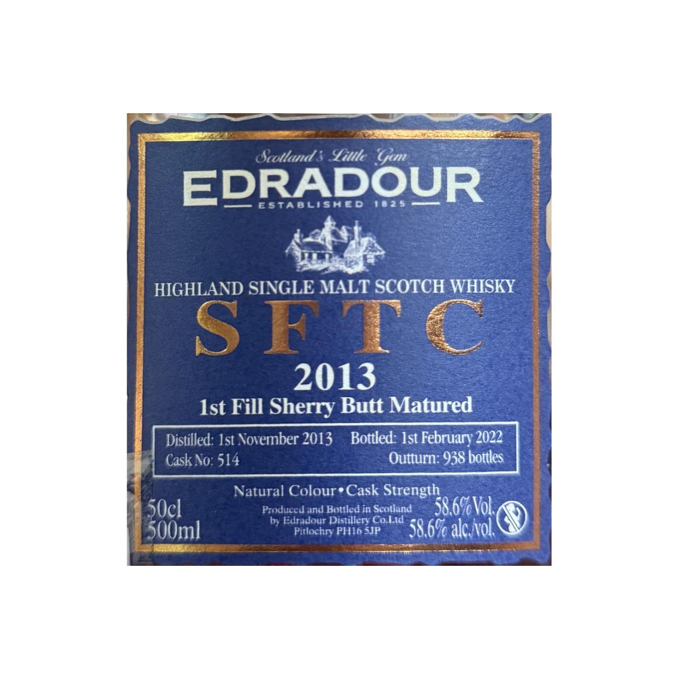 Edradour 2013 8 Years Single Malt Whisky